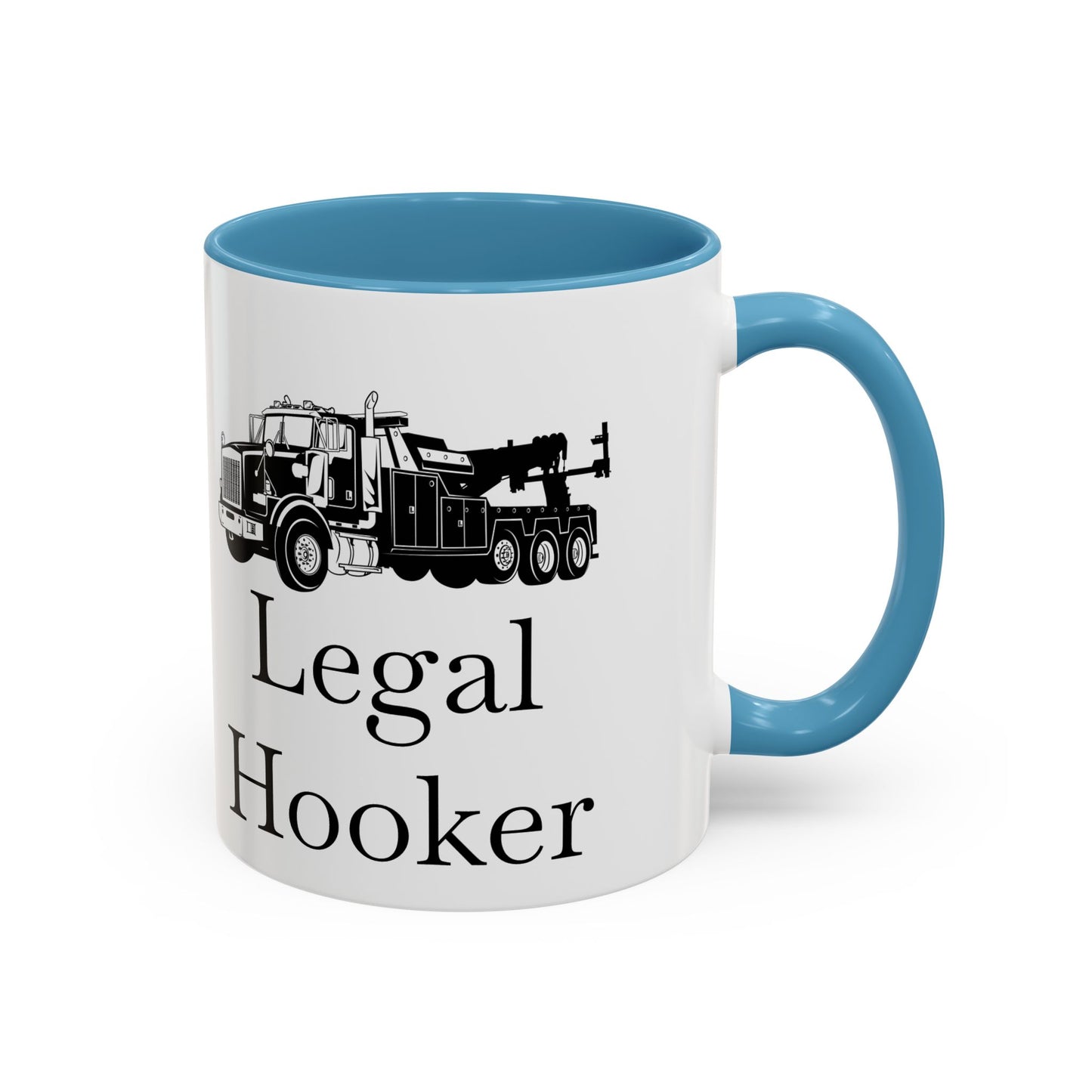 Legal H**ker Heavy Tow Truck 2-Tone Coffee Mug
