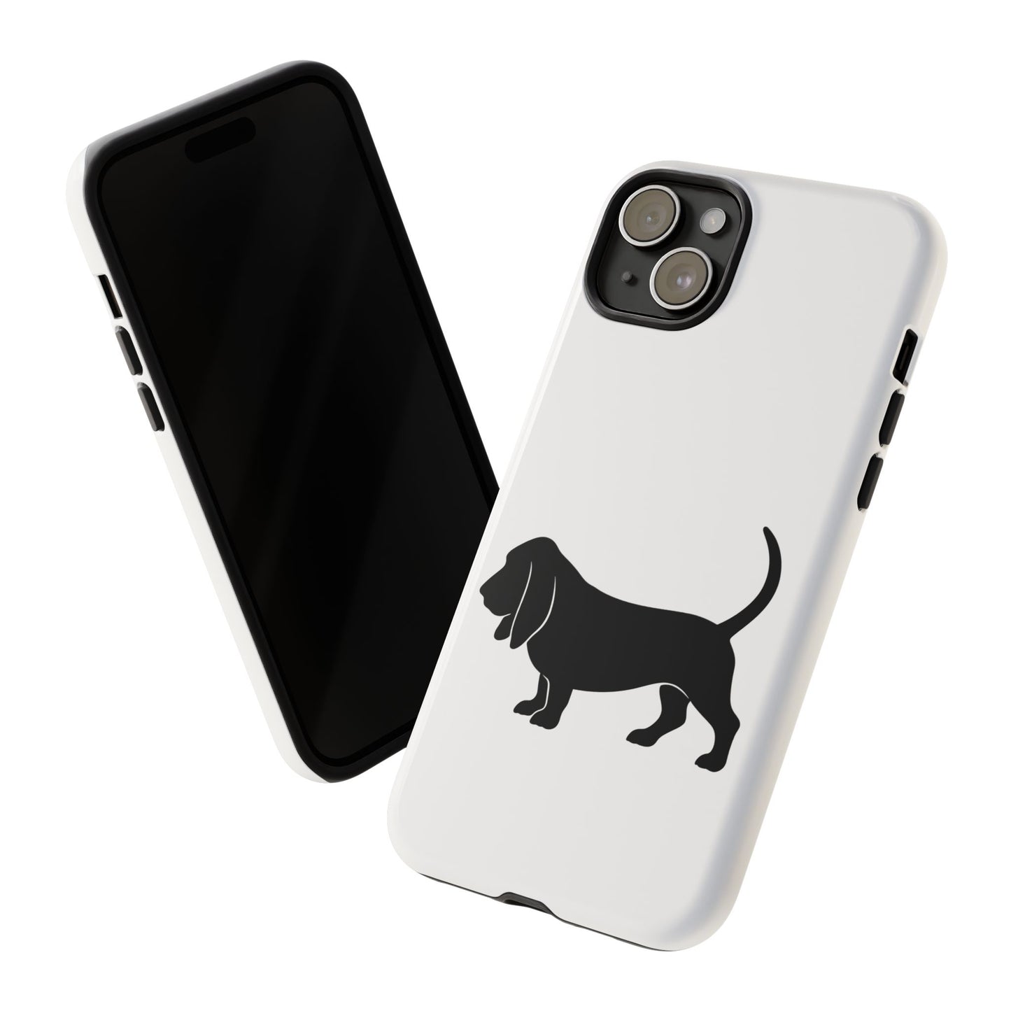 Basset Hound Silhouette iPhone Case