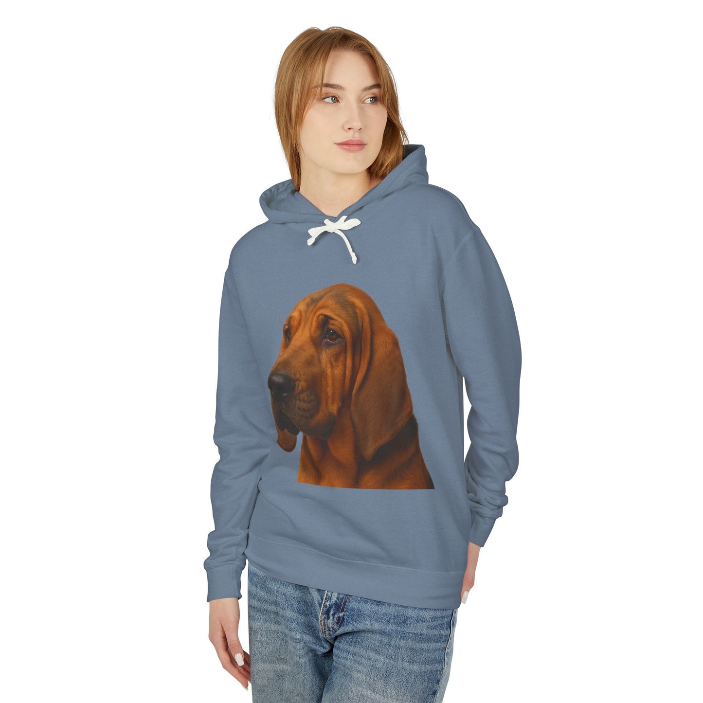Bloodhound Head Unisex Lightweight Hoodie