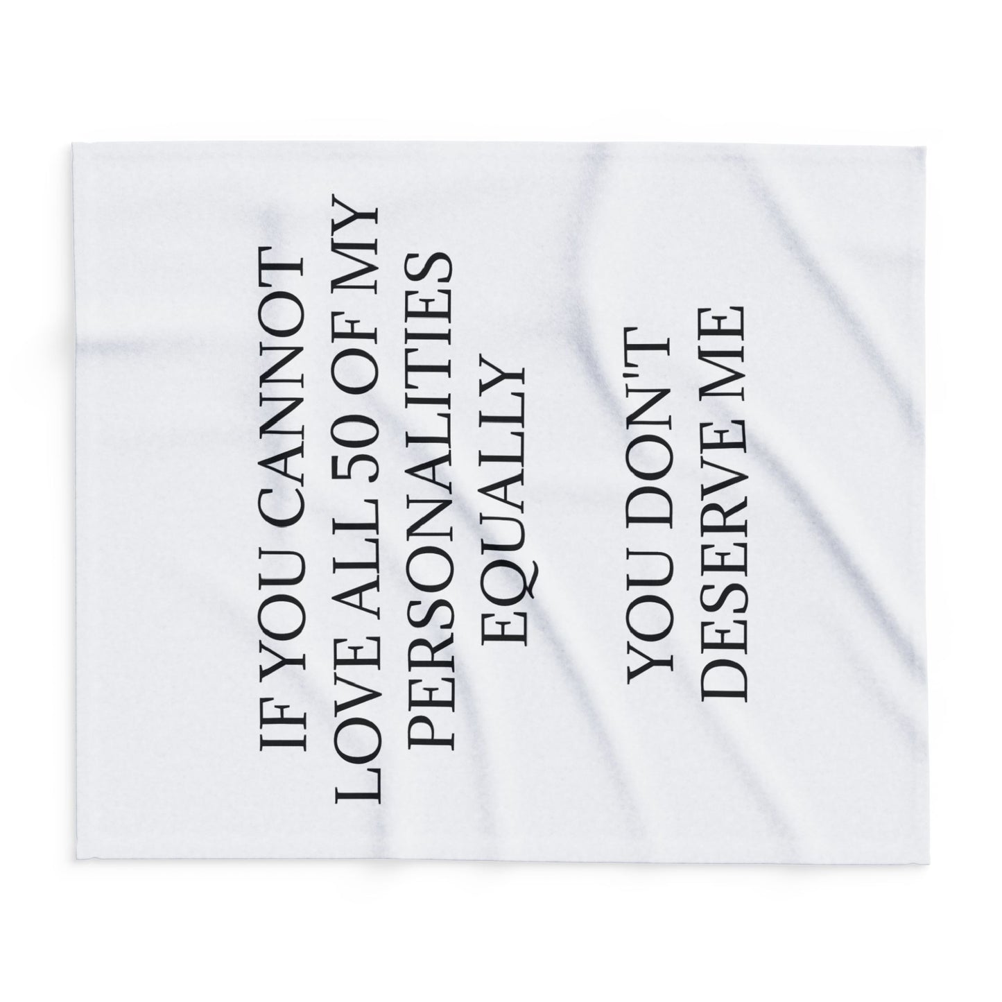 50 Personalities Arctic Fleece Blanket