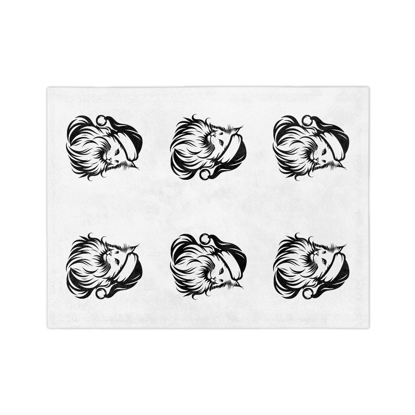 Santa Paws Cat Velveteen Microfiber Blanket