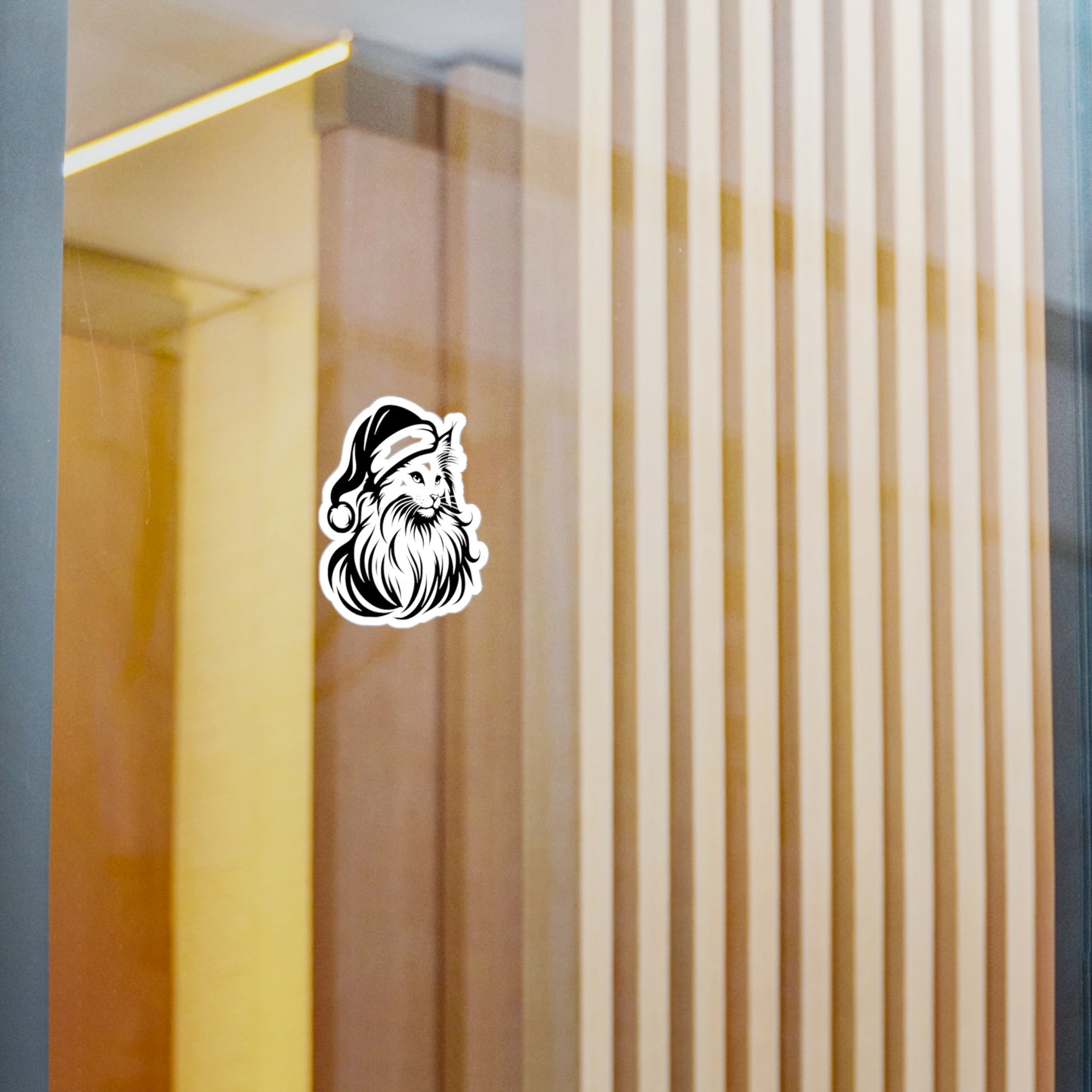 Santa Paws Cat Vinyl Decal