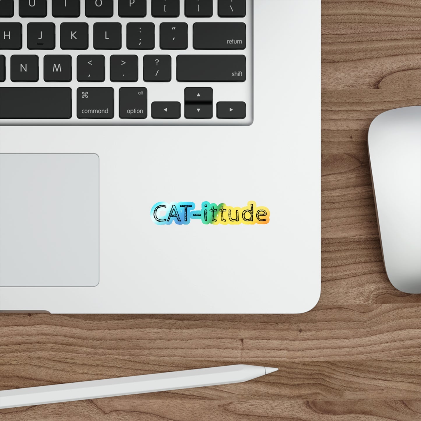 CAT-ittude Holographic Sticker