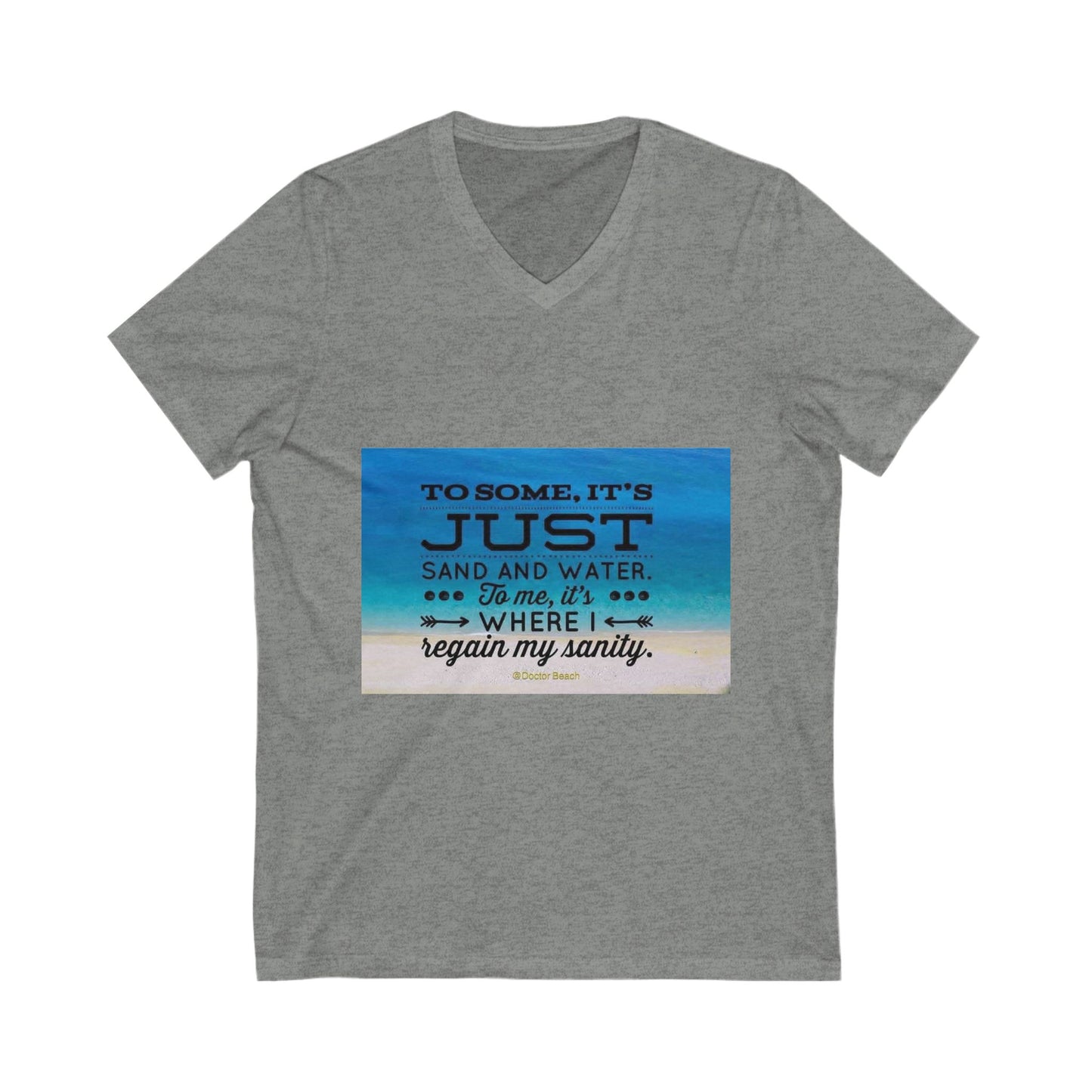 Dr. Beach Unisex Short Sleeve V-Neck Tee