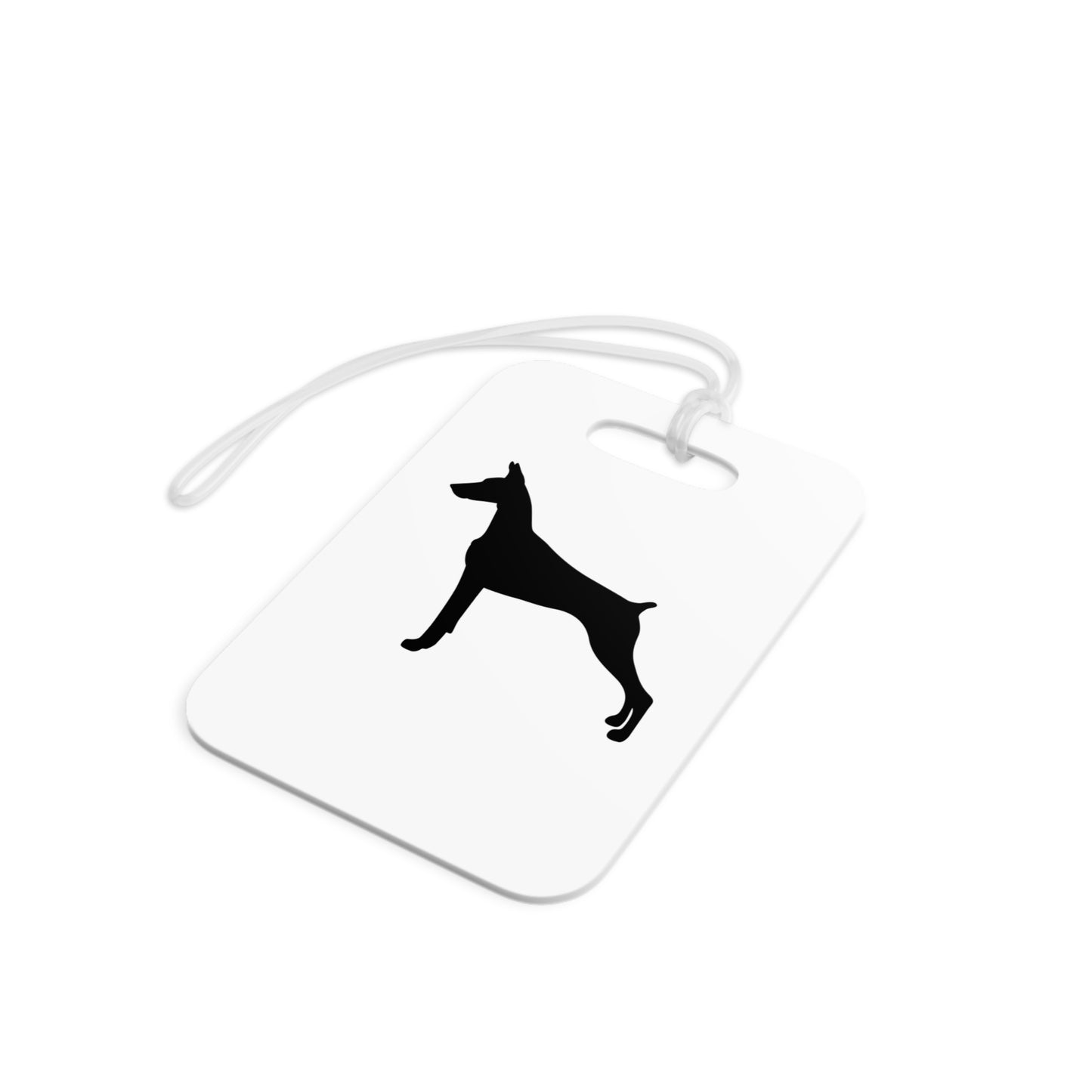 Doberman Silhouette Luggage Tag