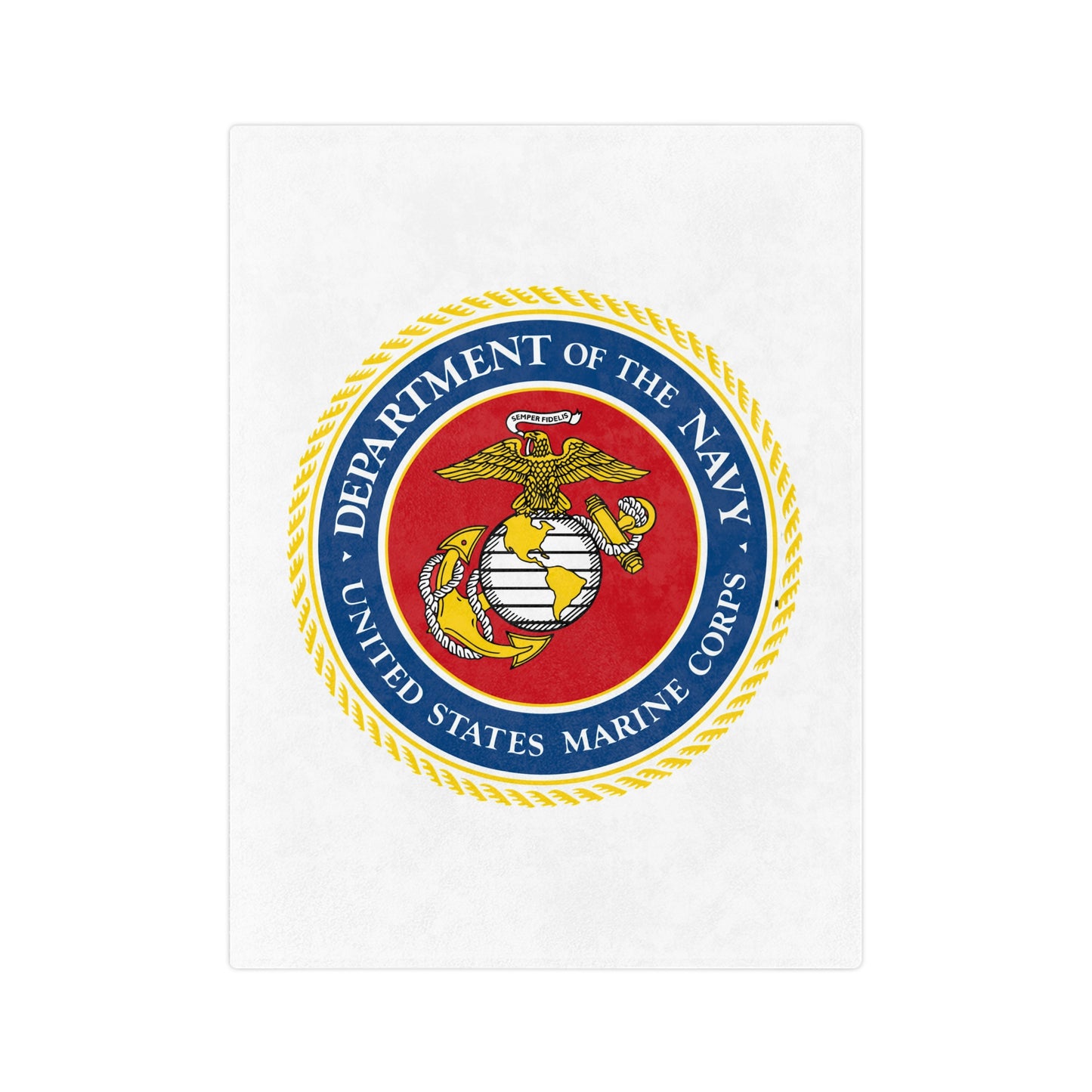 US Marine Corps Velveteen Microfiber Blanket