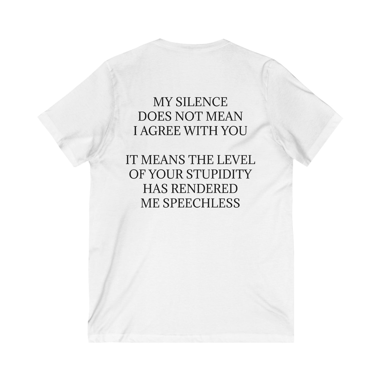 Speechless Unisex Short Sleeve V-Neck Tee