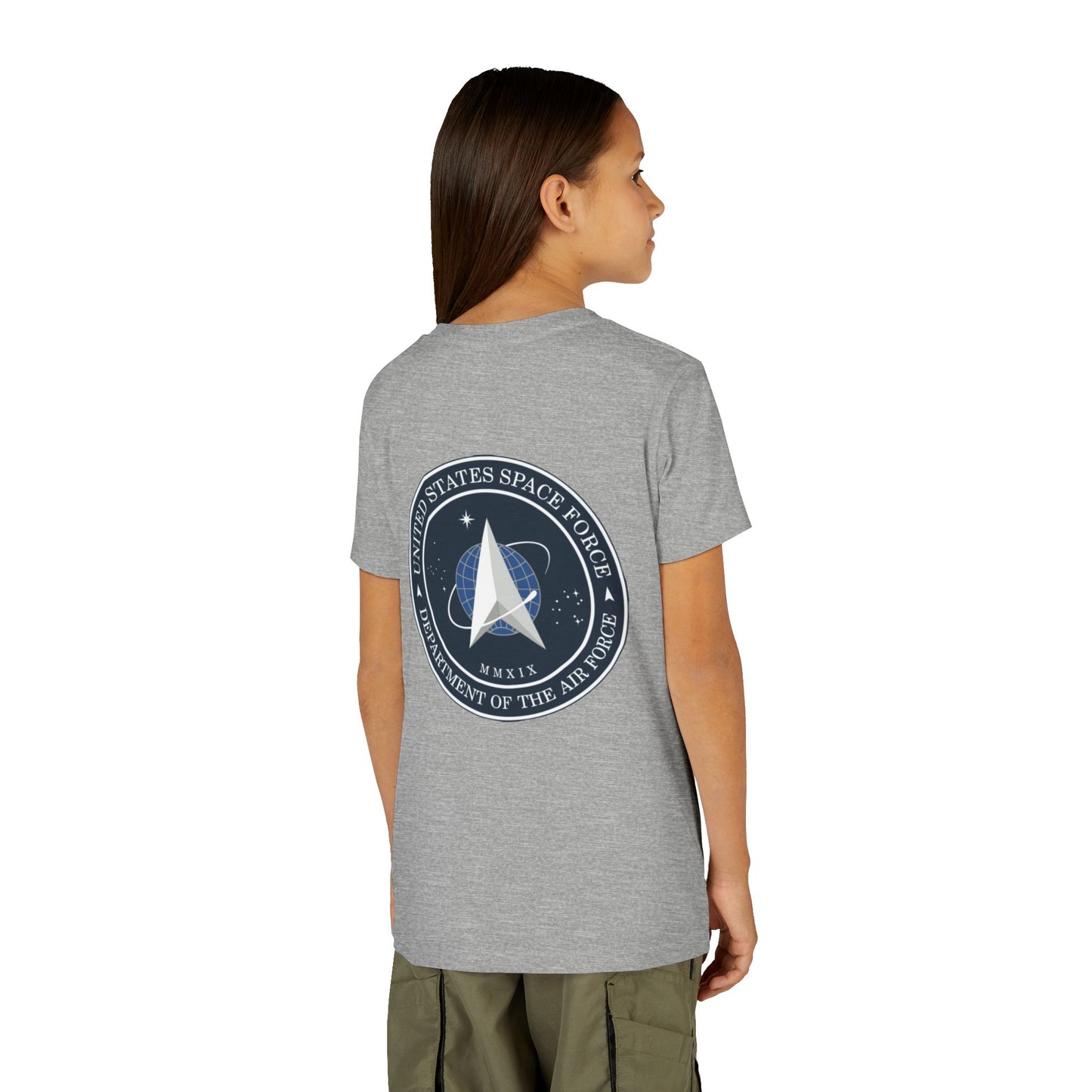 US Space Force Youth Unisex Short Sleeve Crewneck Tee