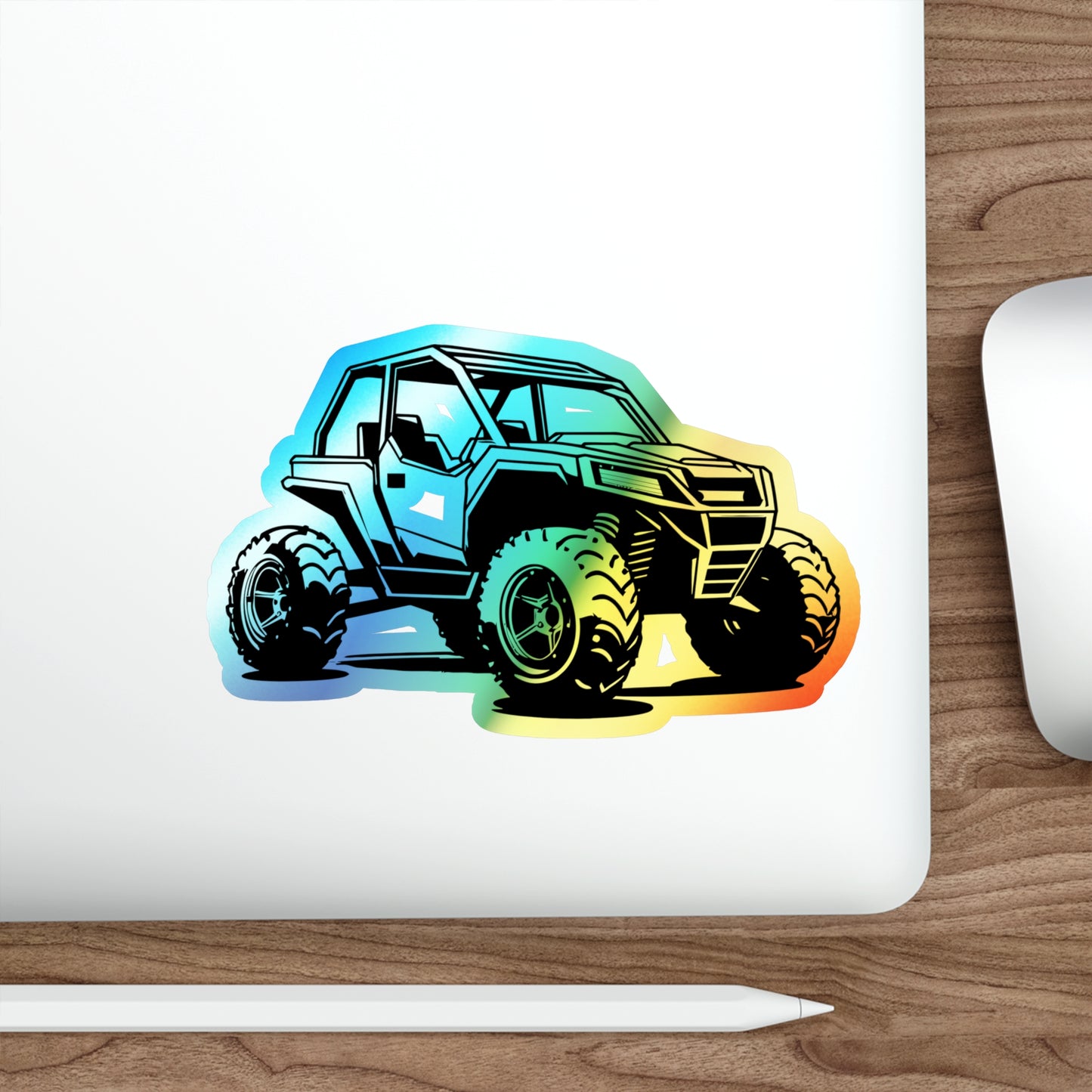 Off The Beaten Path Side By Side Holographic Sticker