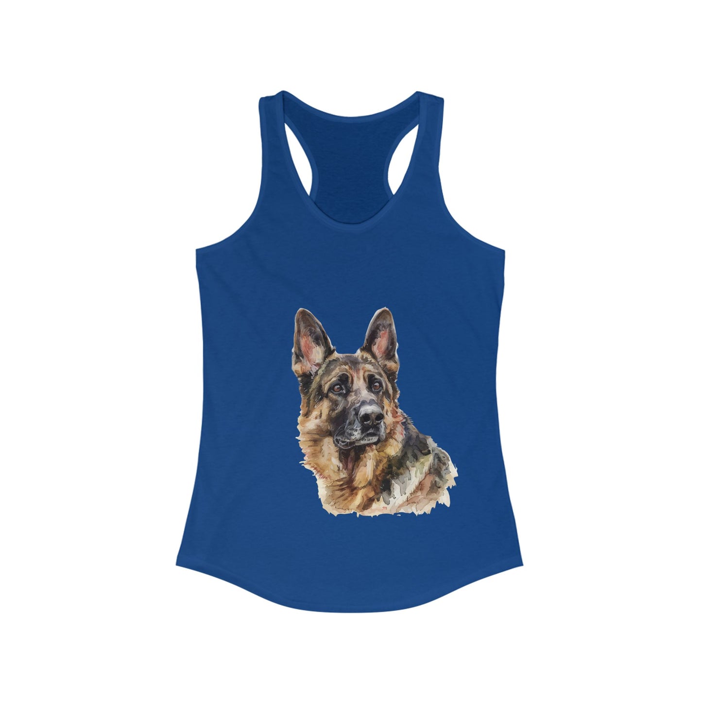 German Shepherd Head Women's Racerback Tank