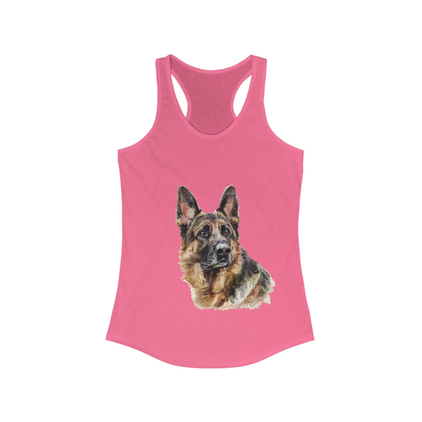 German Shepherd Head Women's Racerback Tank