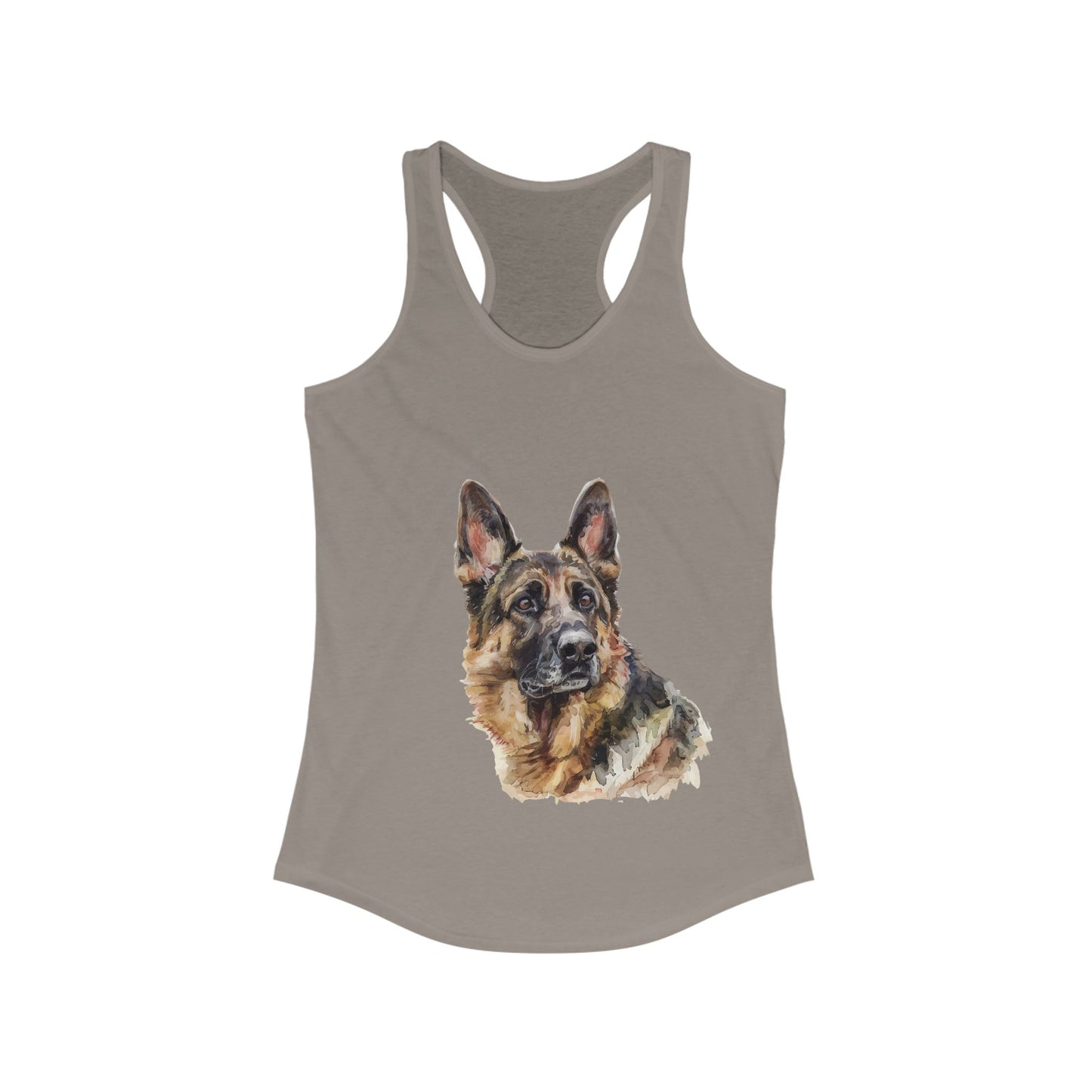 German Shepherd Head Women's Racerback Tank