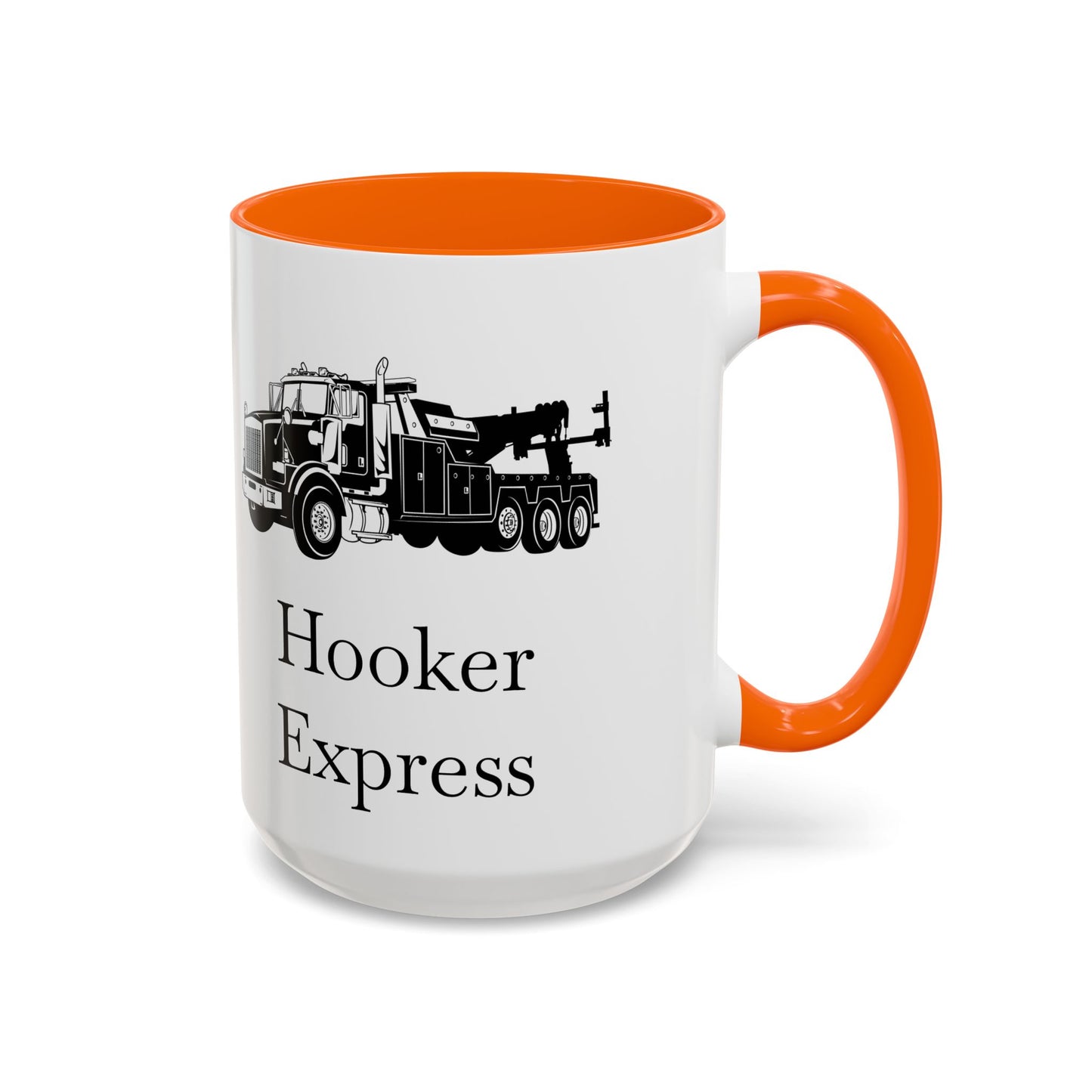 H**ker Express Heavy Tow Truck 2-Tone Coffee Mug