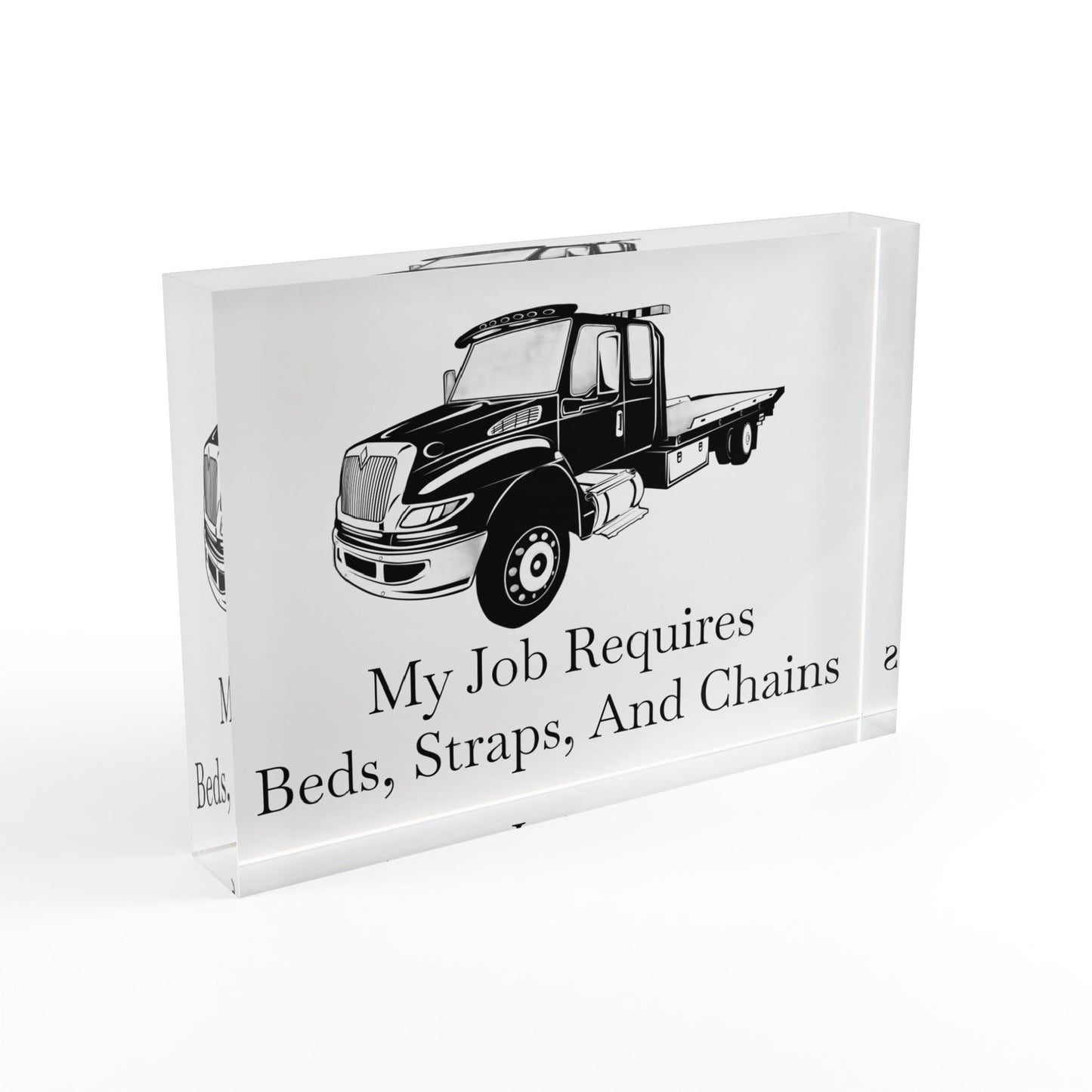 Beds, Straps, And Chains Acrylic Photo Block