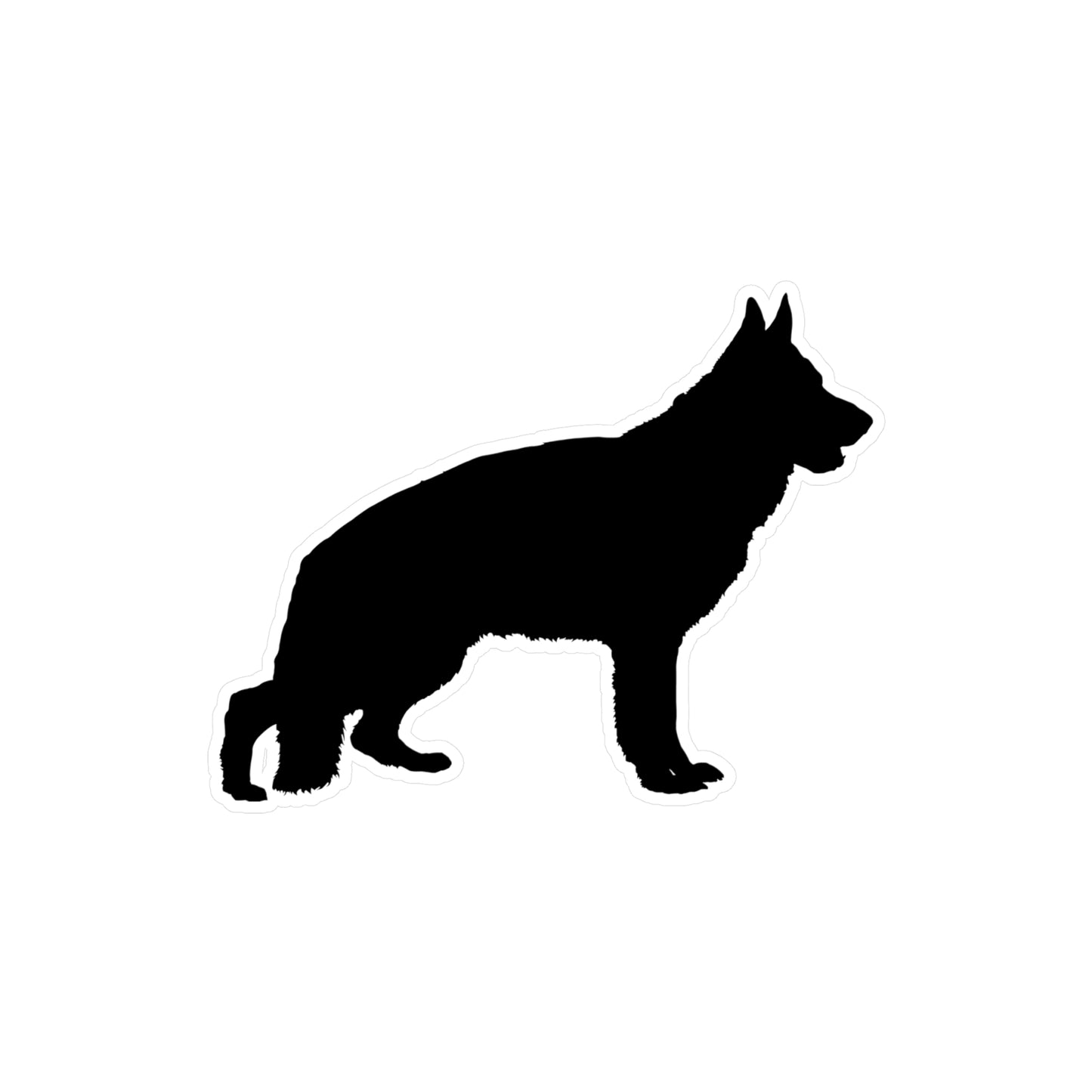 German Shepherd Silhouette Vinyl Decal