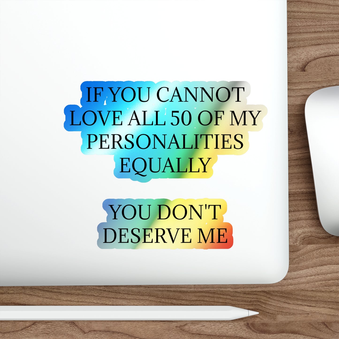 50 Personalities Holographic Sticker