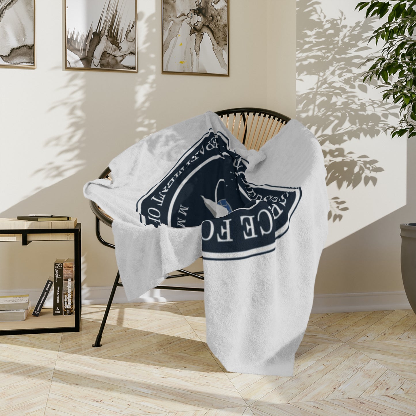 US Space Force Velveteen Microfiber Blanket