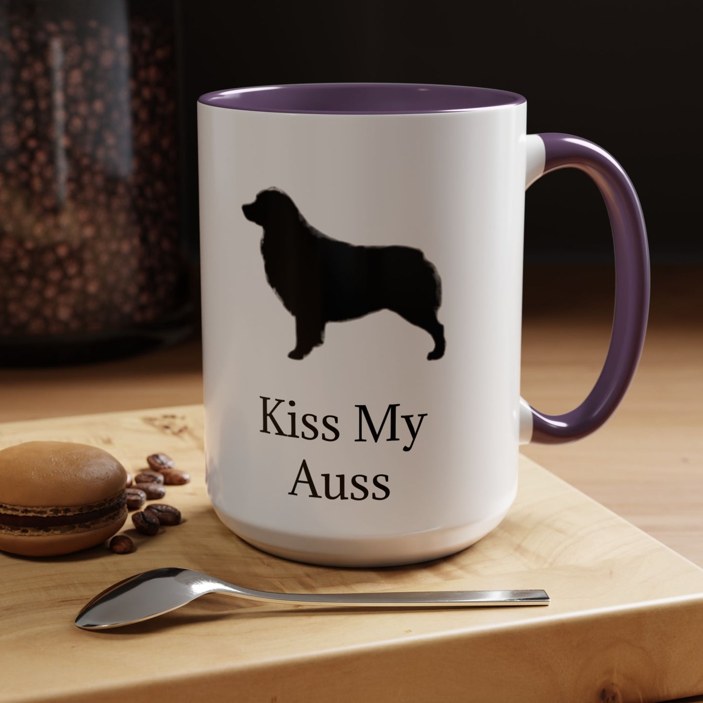 Kiss My Auss 2-Tone Coffee Mug