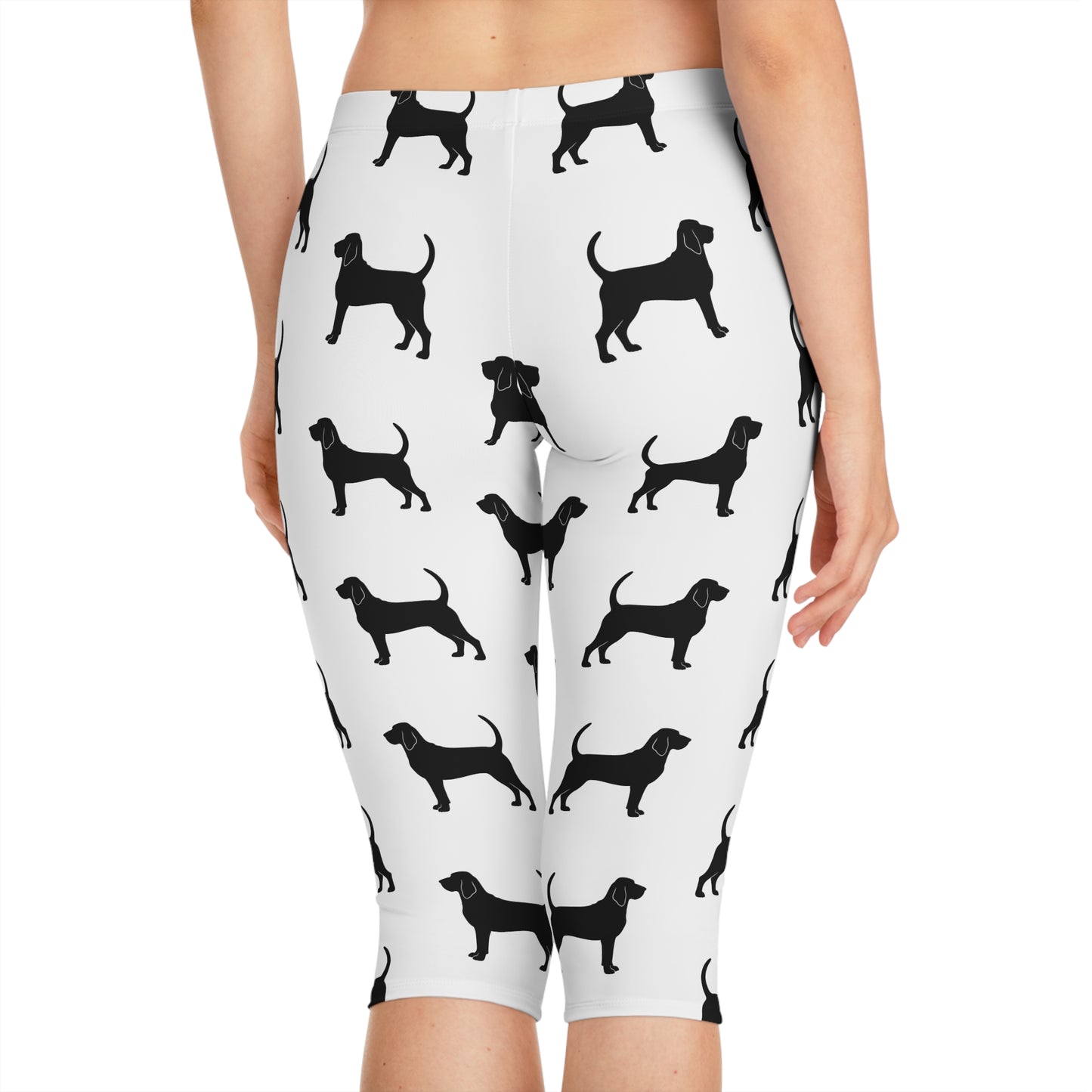 Bloodhound Silhouette Women's Capri Leggings
