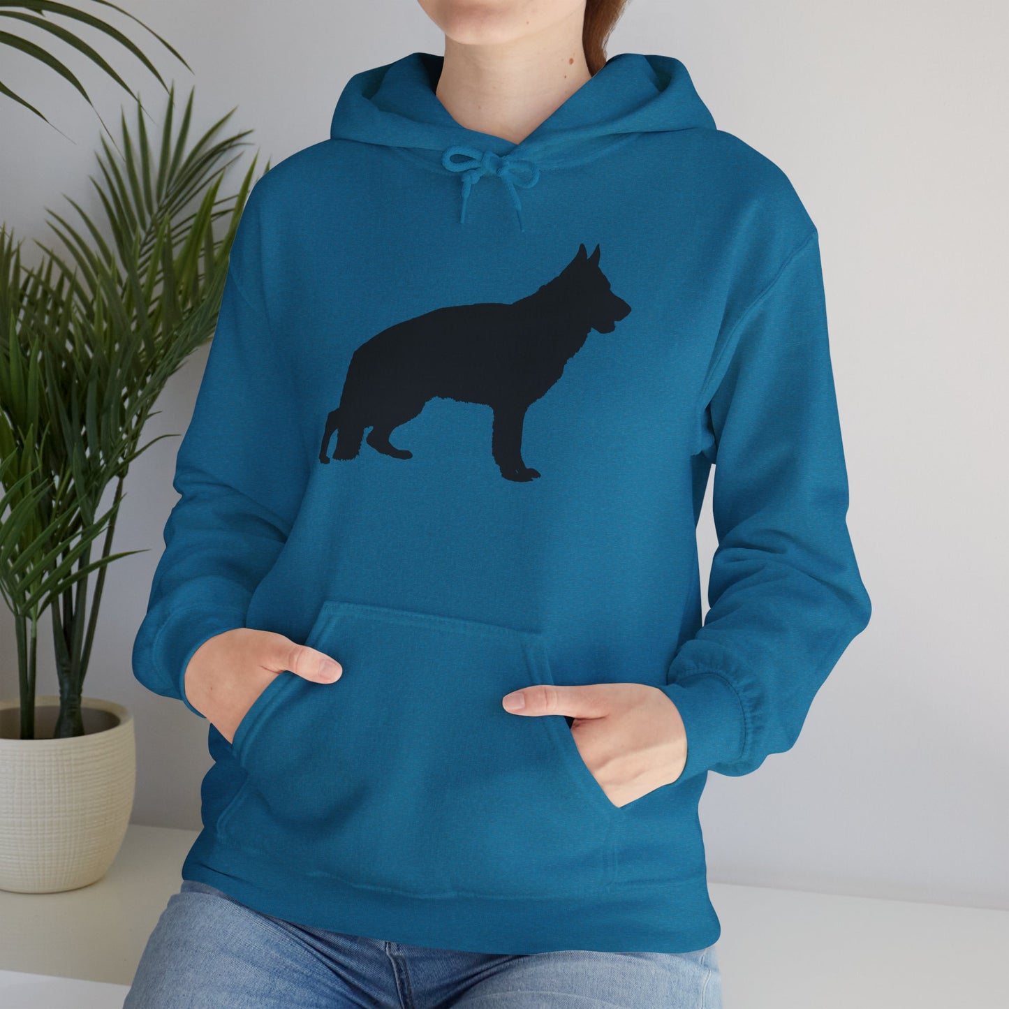 German Shepherd Silhouette Unisex Hoodie