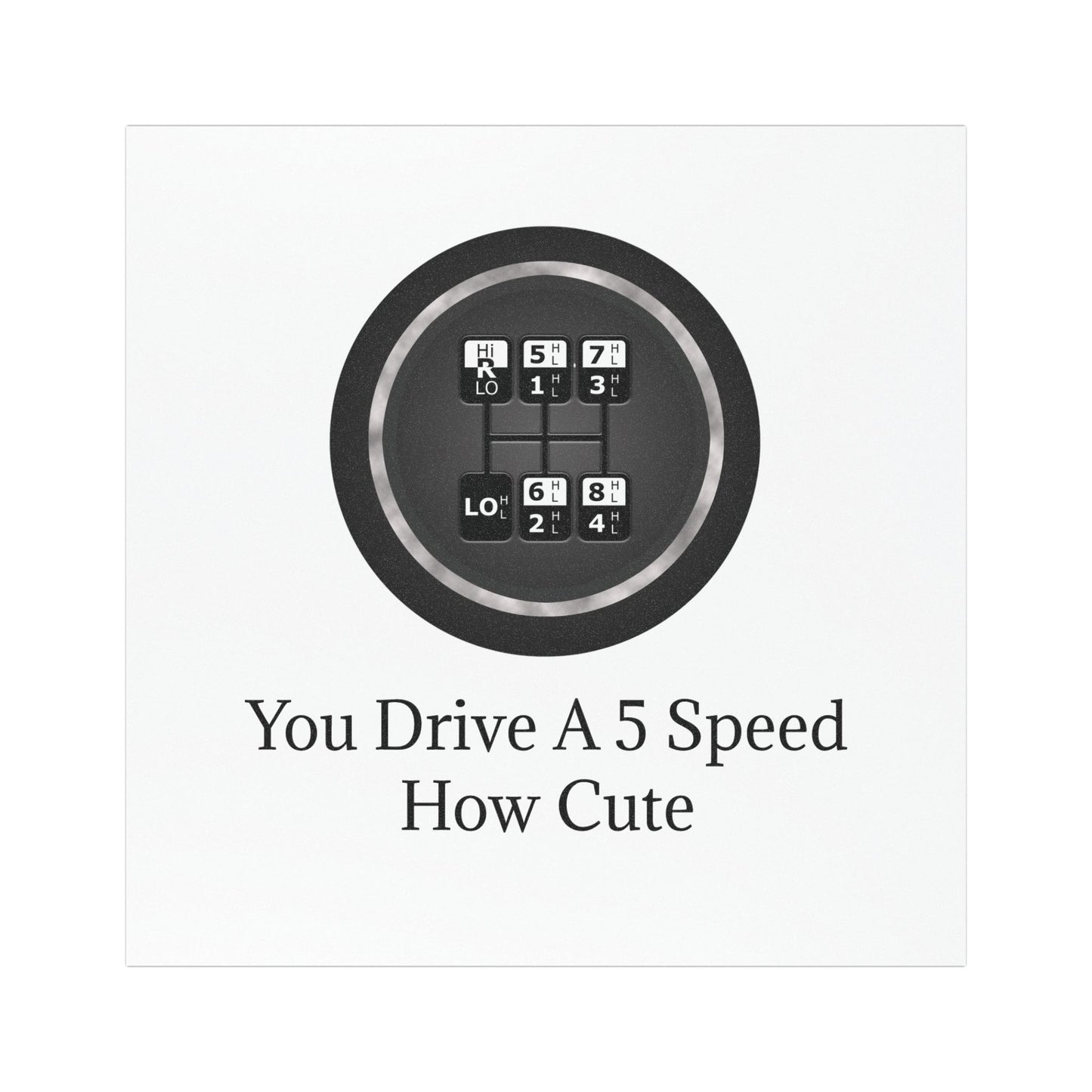 5 Speed How Cute Indoor/Outdoor Magnet