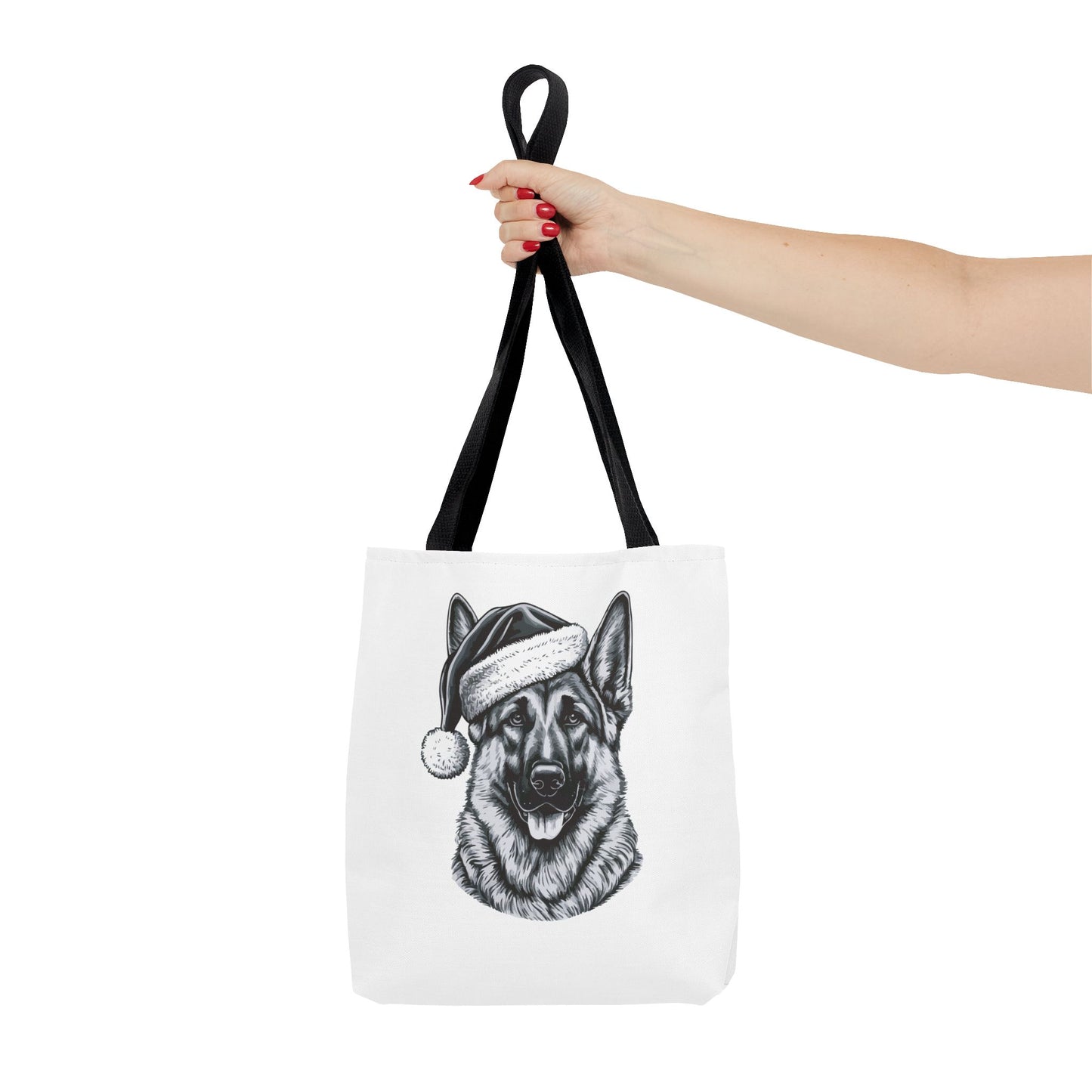 Santa Paws German Shepherd Tote Bag