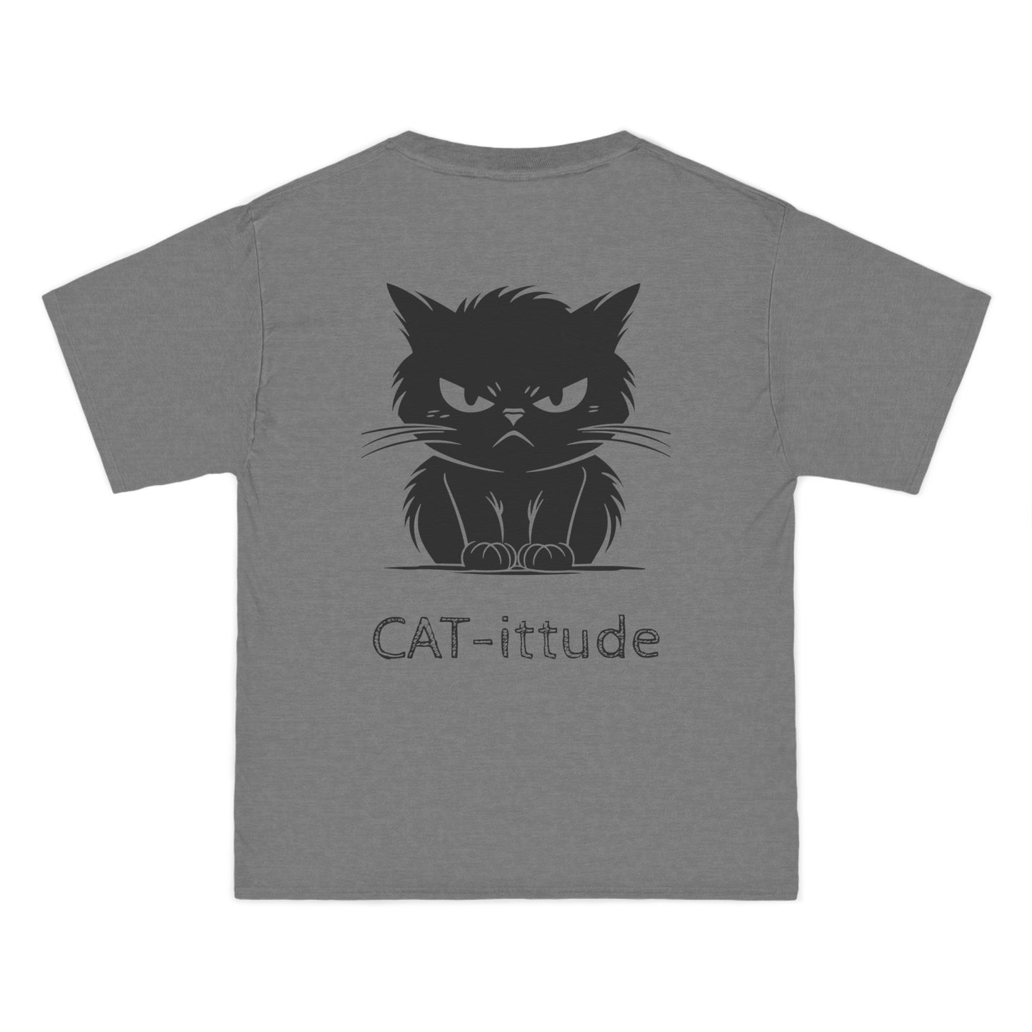 Cat-ittude Men's Short-Sleeve Crewneck Tee