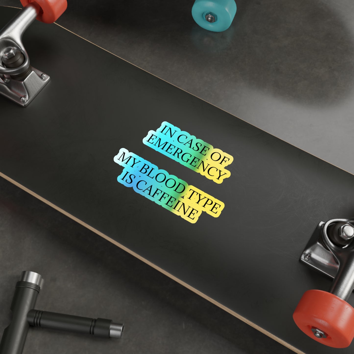 Blood Type Holographic Sticker