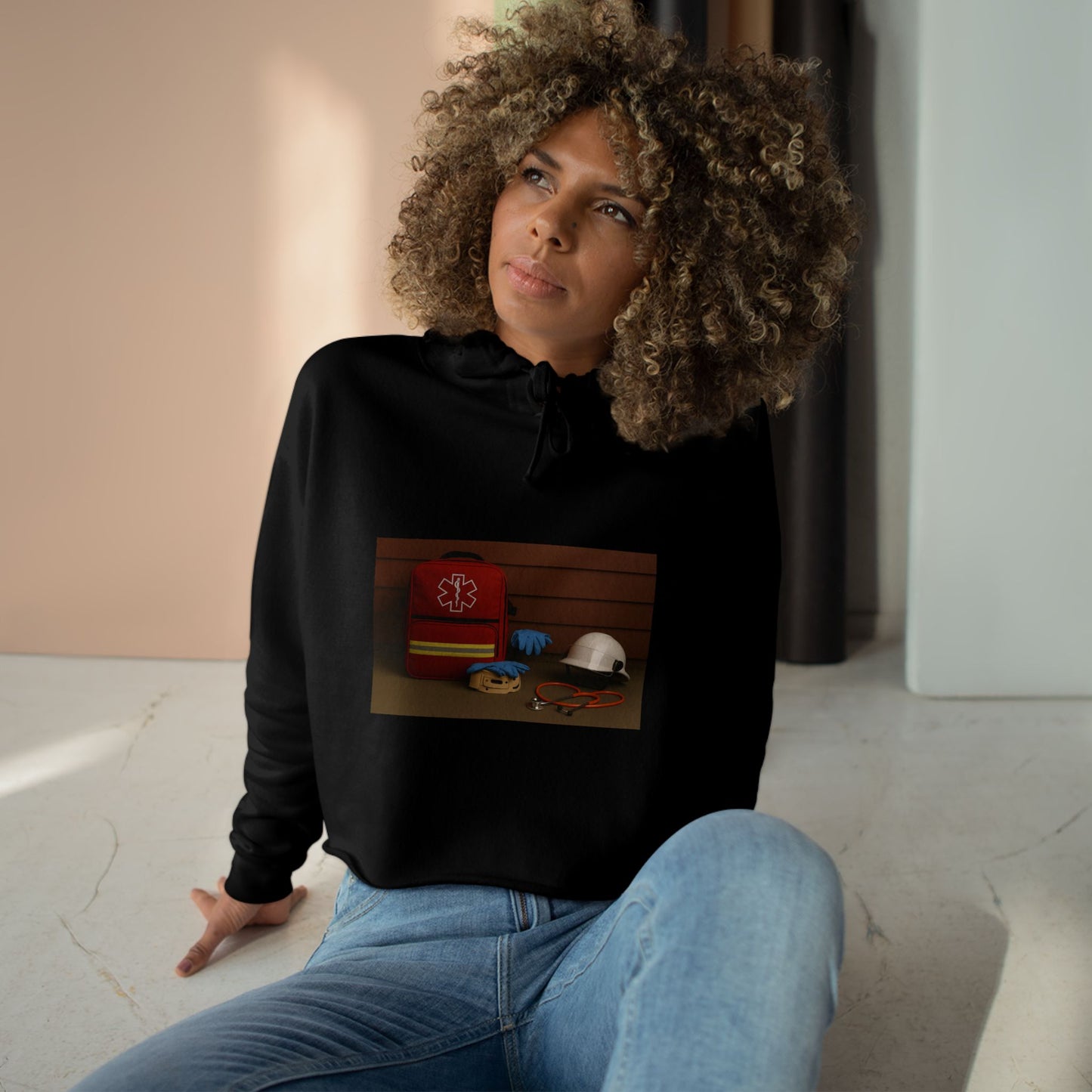 EMS Appreciation Women's Crop Hoodie