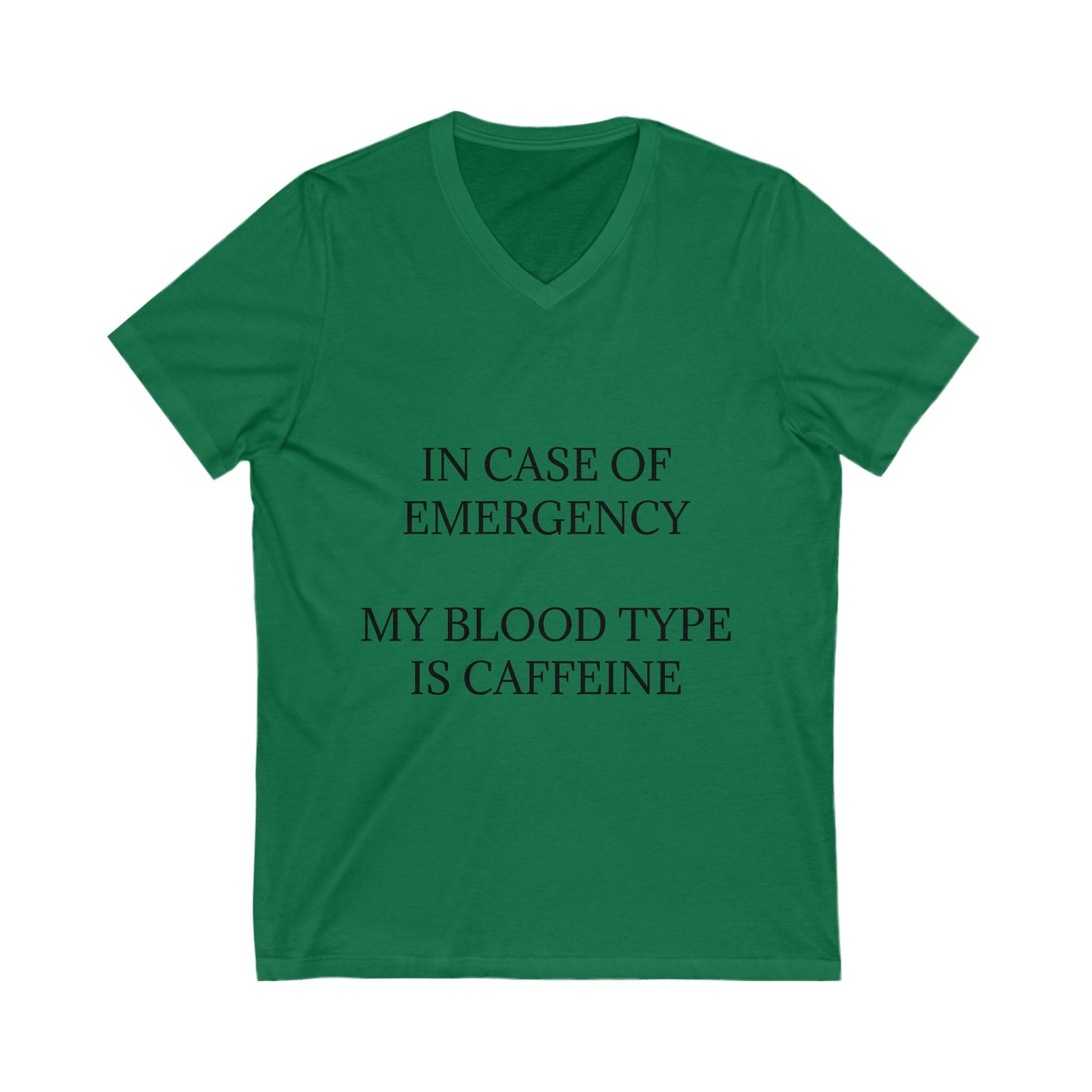 Blood Type Unisex Short Sleeve V-Neck Tee