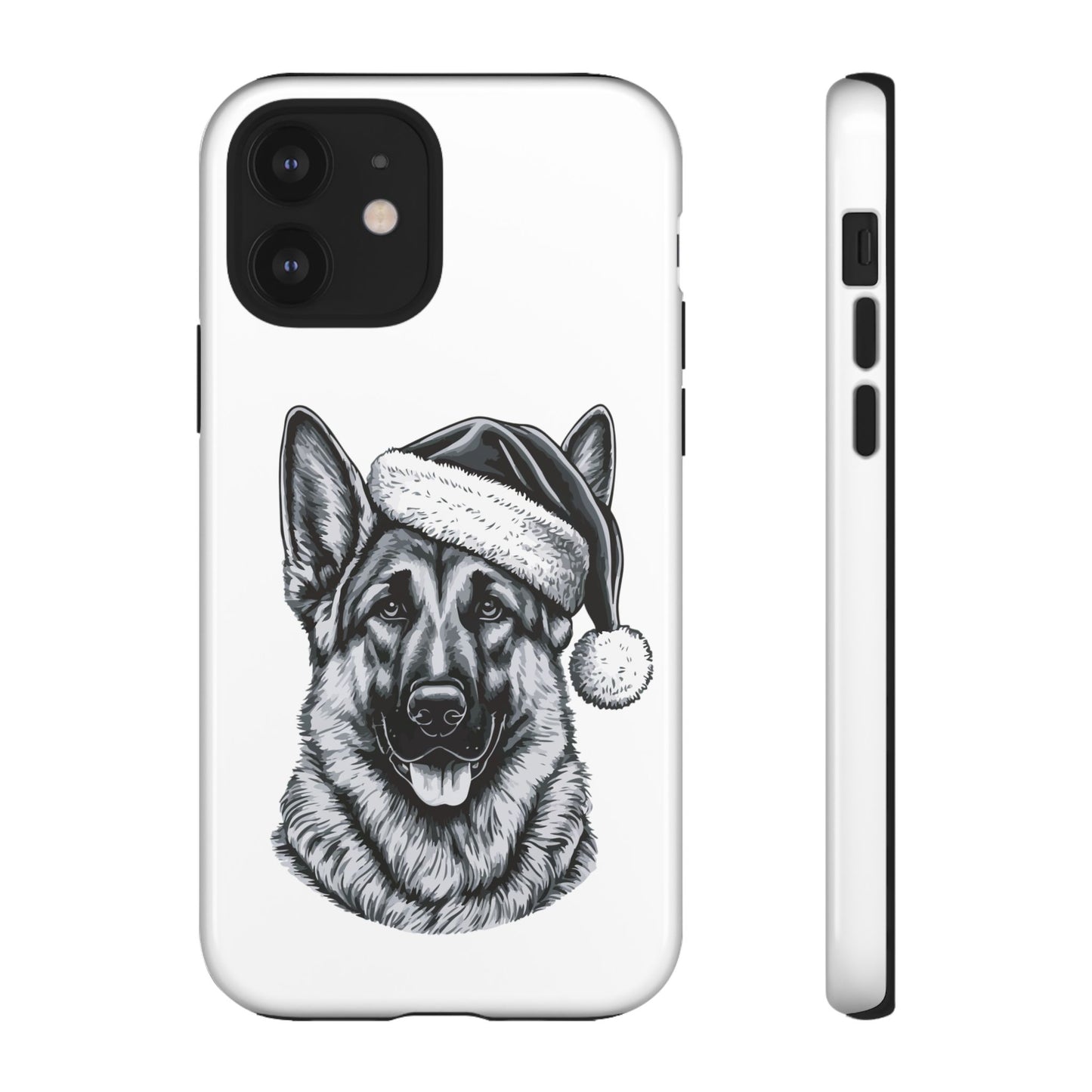 Santa Paws German Shepherd iPhone Case