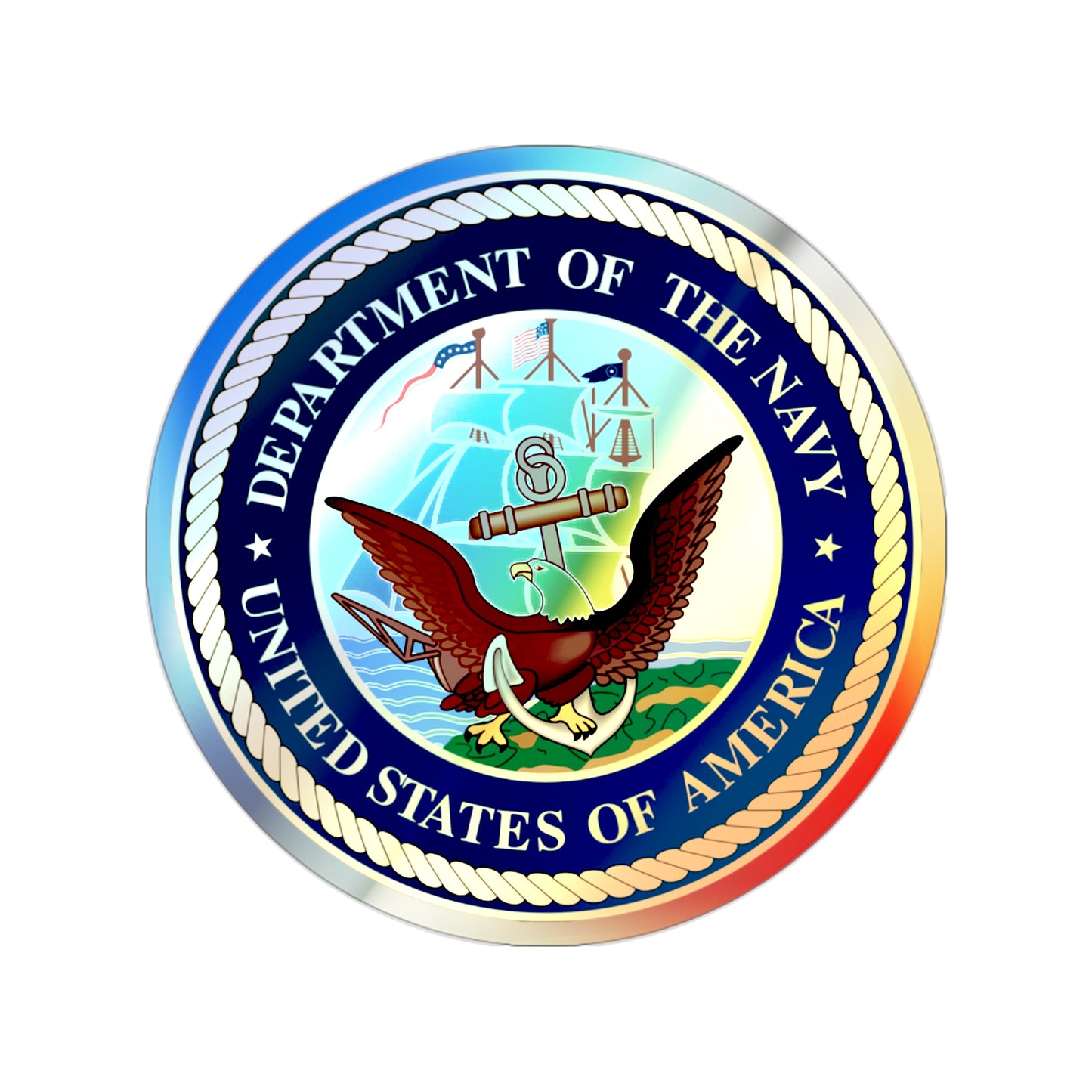 US Navy Holographic Sticker
