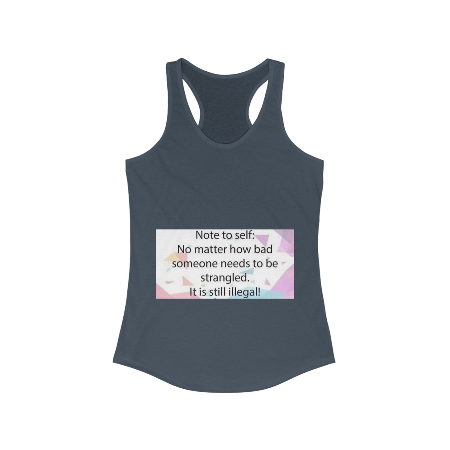 Note To Self Women's Racerback Tank