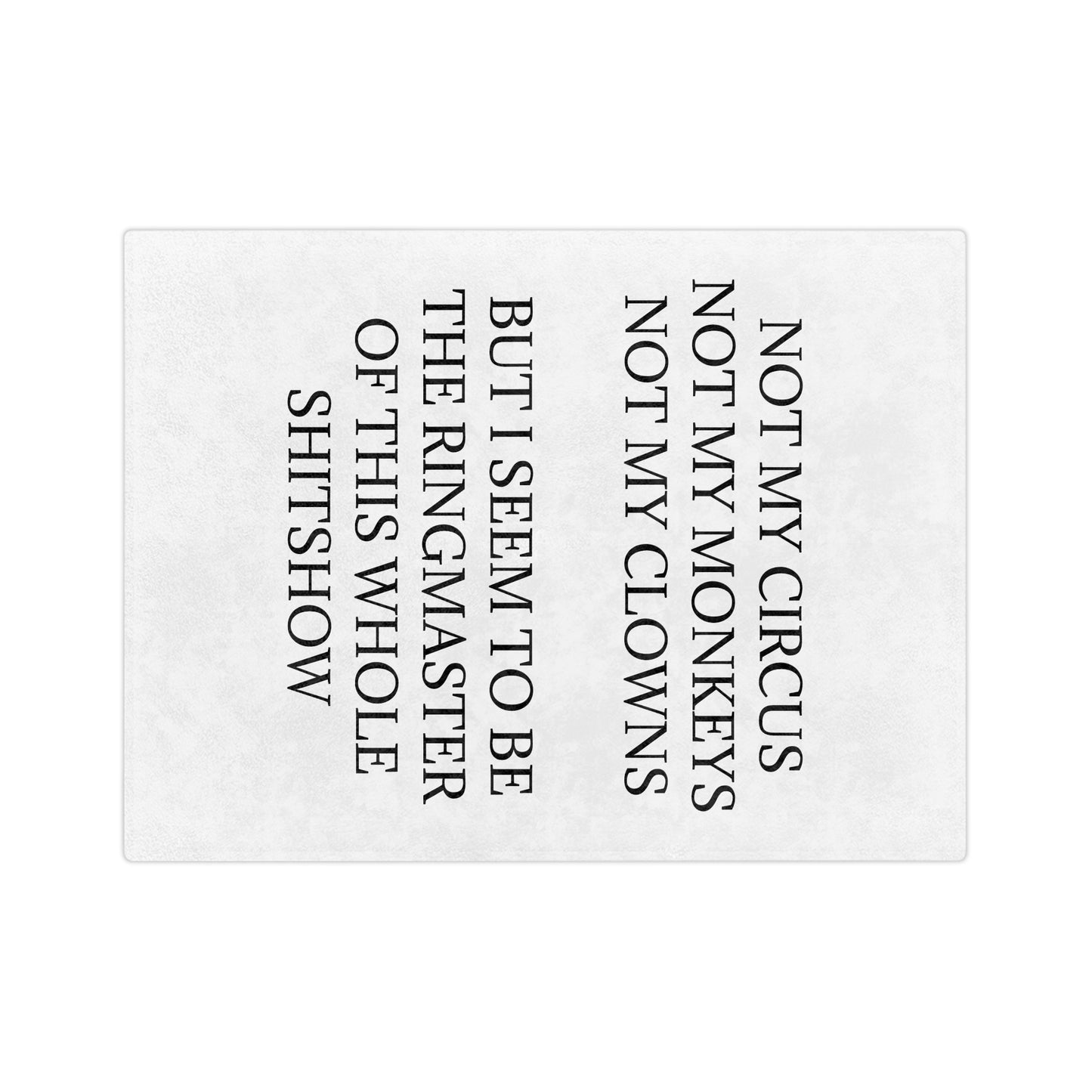 Ringmaster Velveteen Microfiber Blanket