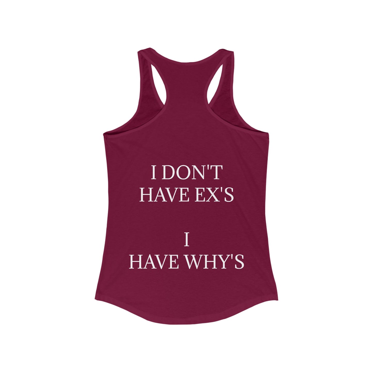 X's And Y's Women's Racerback Tank