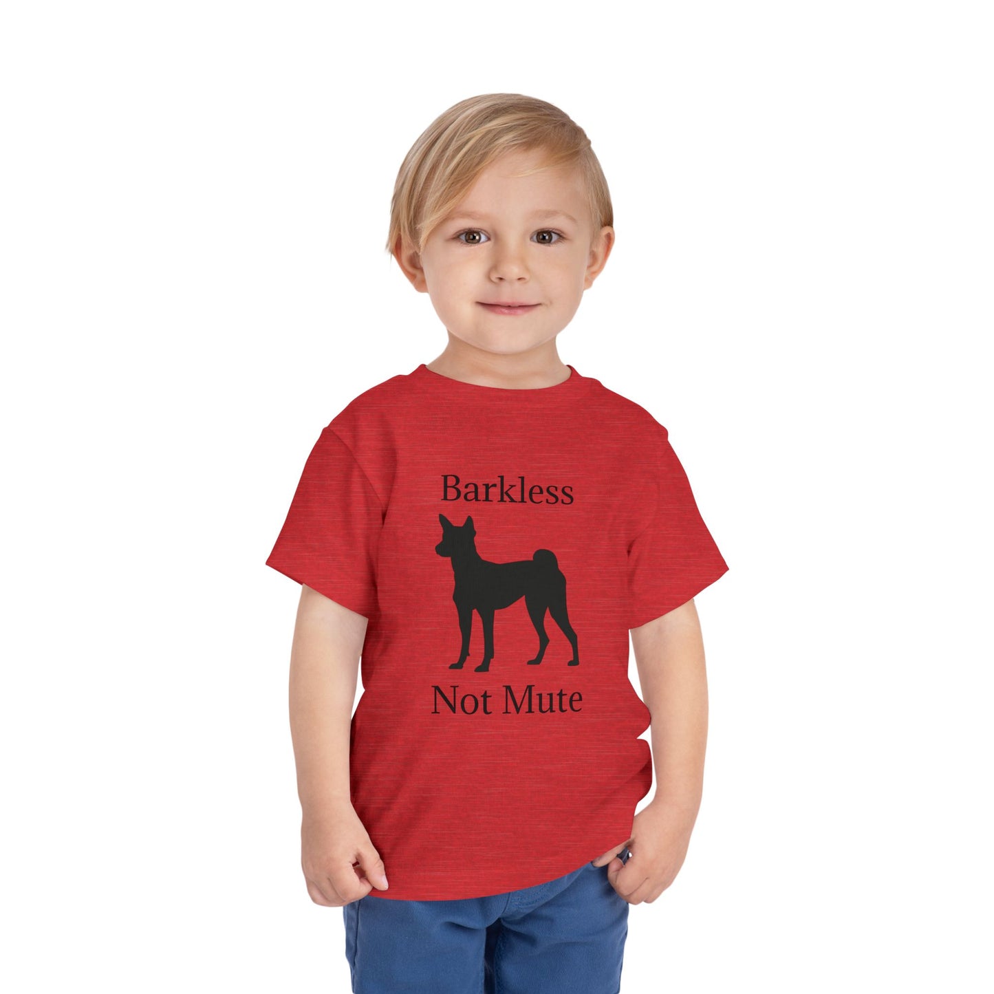 Barkless Not Mute Toddler Unisex Short Sleeve Crewneck Tee