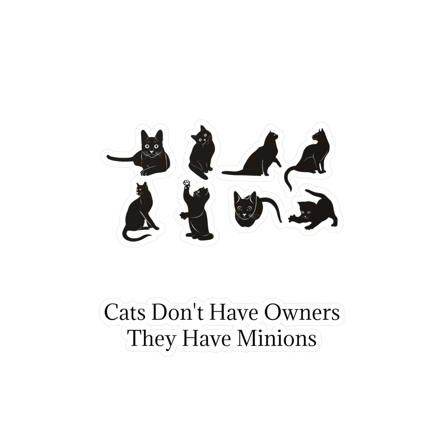 Cat Minions Vinyl Decal