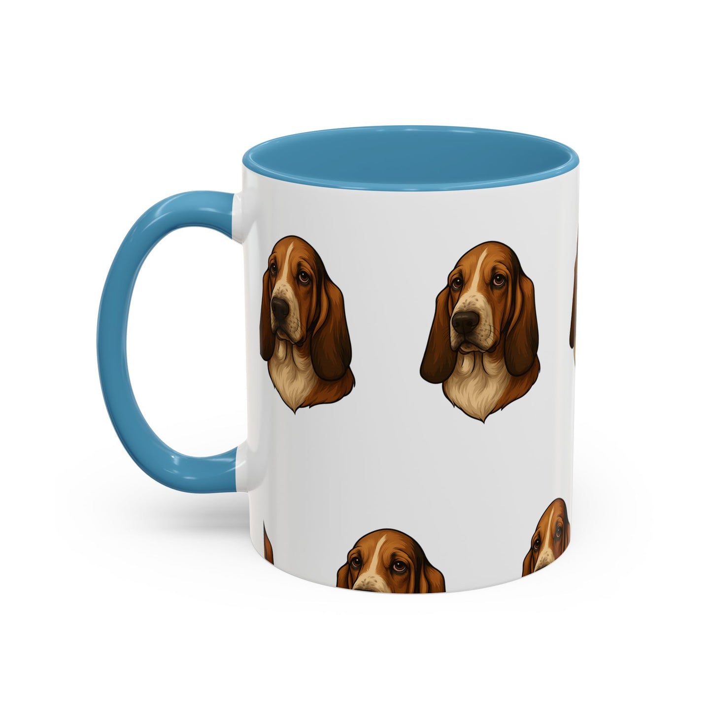 Basset Hound Head 2-Tone Coffee Mug