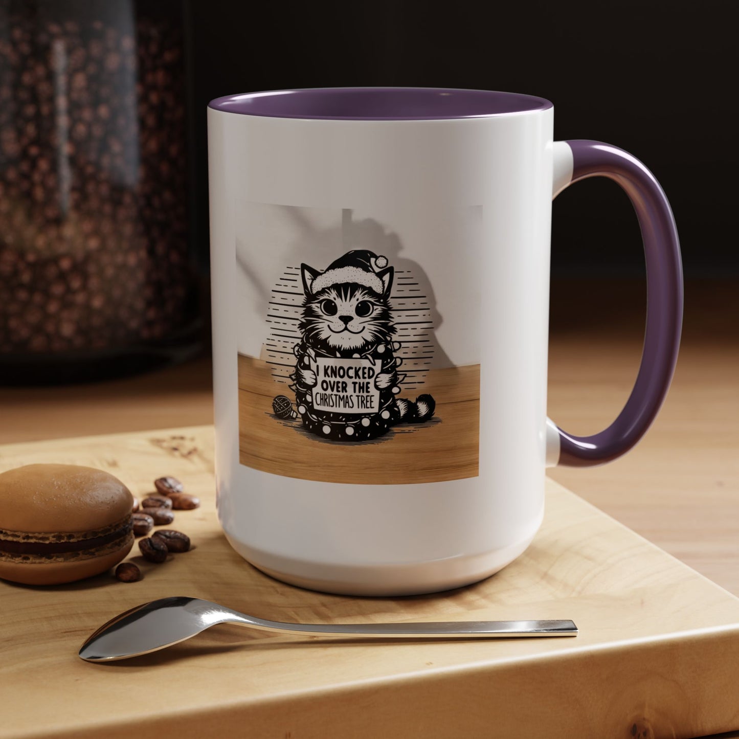 Naughty Cat 2-Tone Coffee Mug