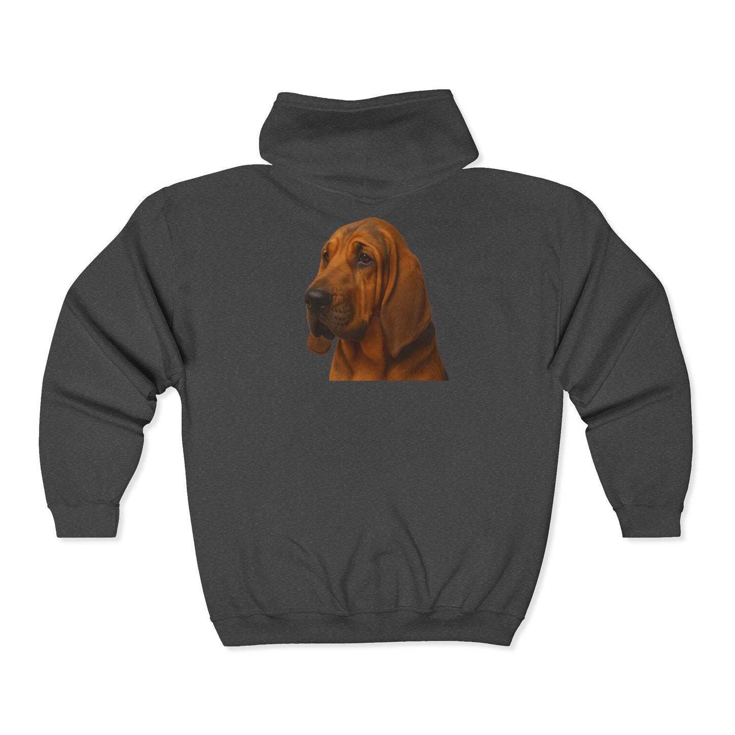 Bloodhound Head Unisex Full Zip Hoodie