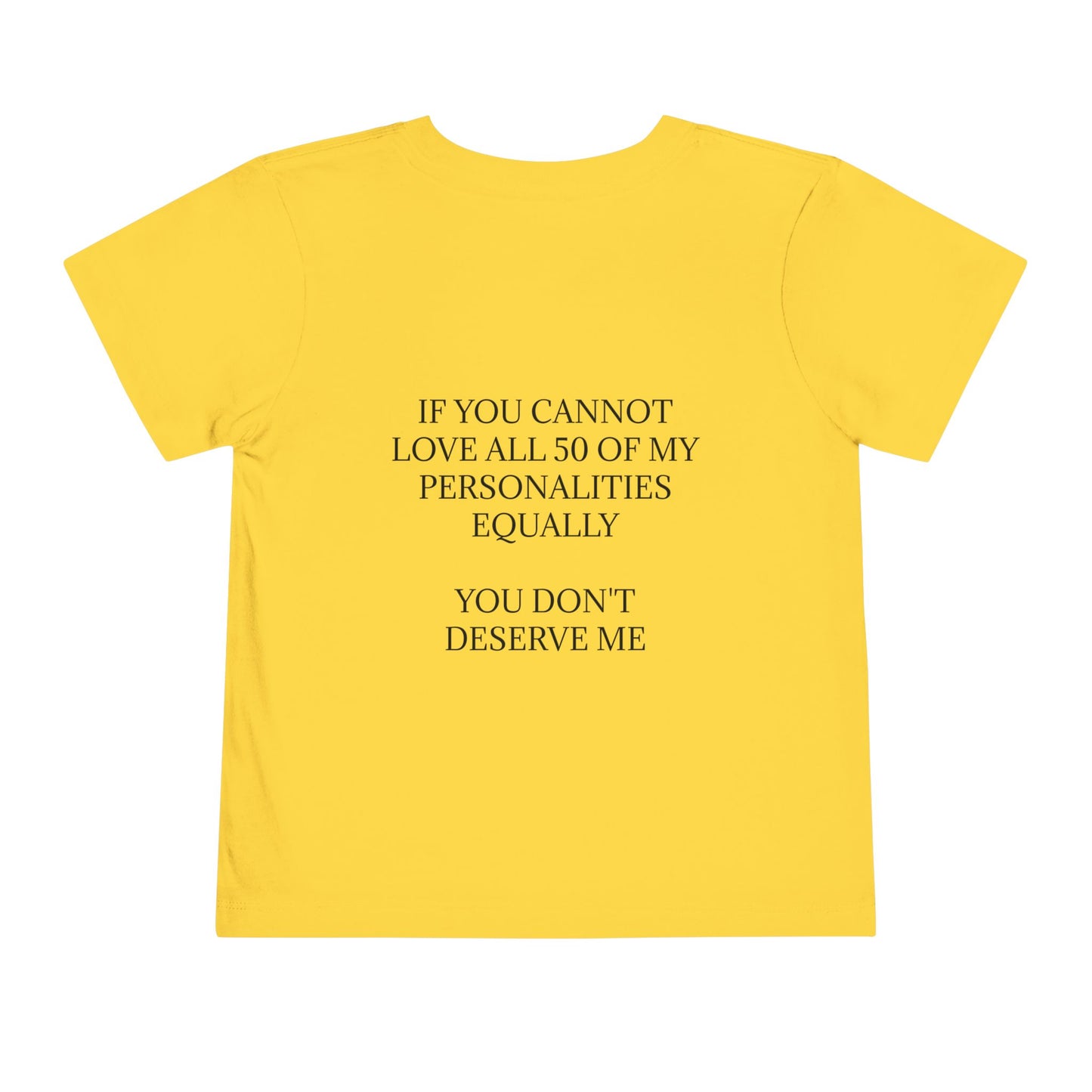 50 Personalities Toddler Unisex Short Sleeve Crewneck Tee