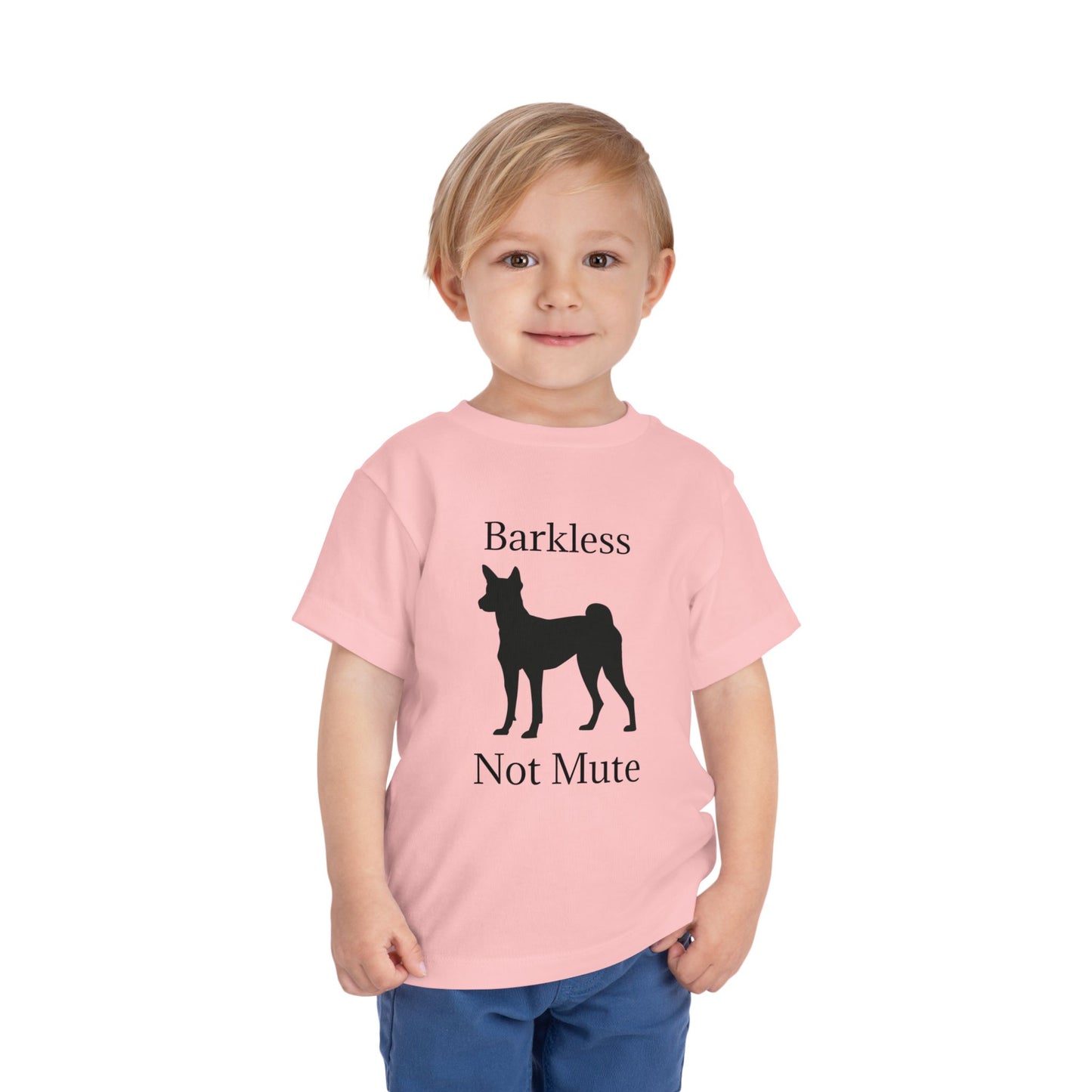 Barkless Not Mute Toddler Unisex Short Sleeve Crewneck Tee