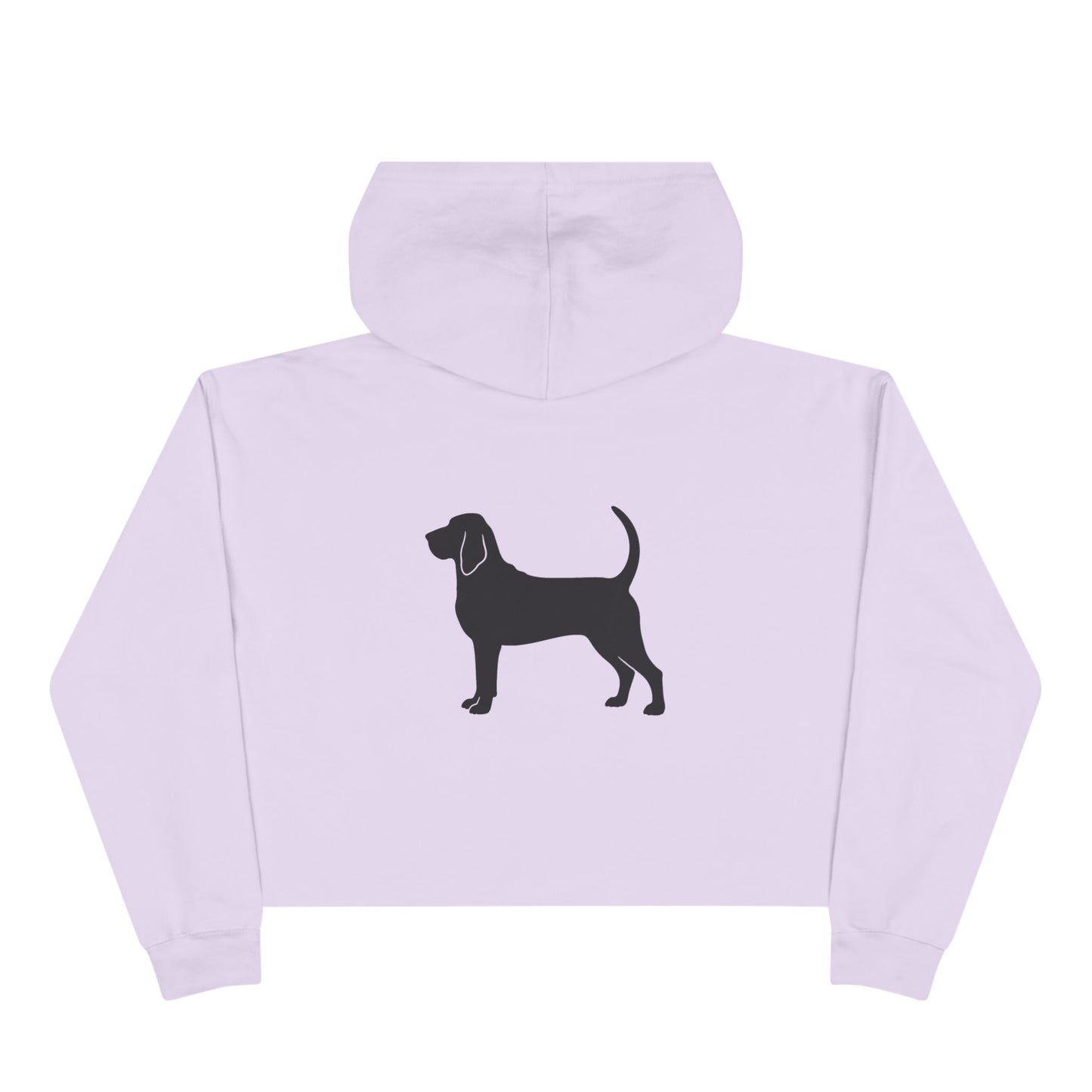 Bloodhound Silhouette Women's Crop Hoodie