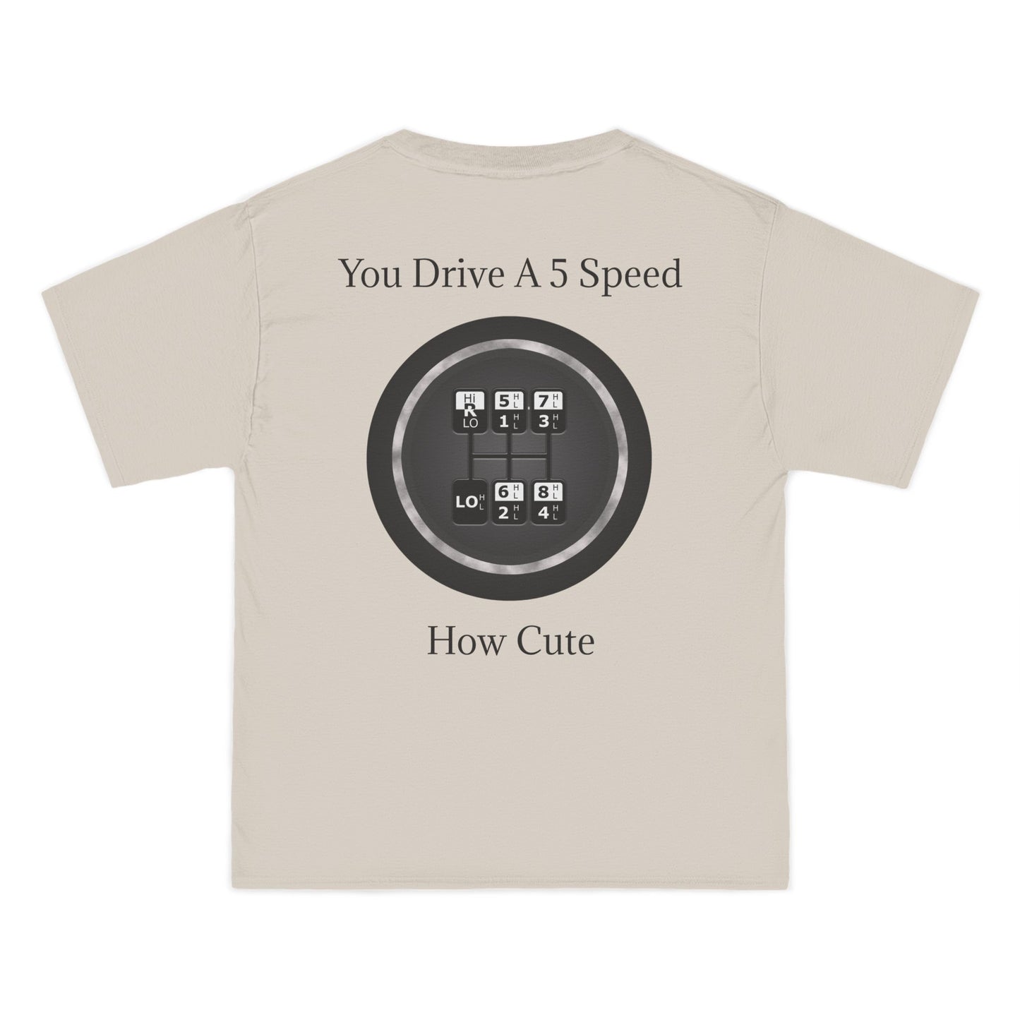 5 Speed How Cute Men's Short-Sleeve Crewneck Tee