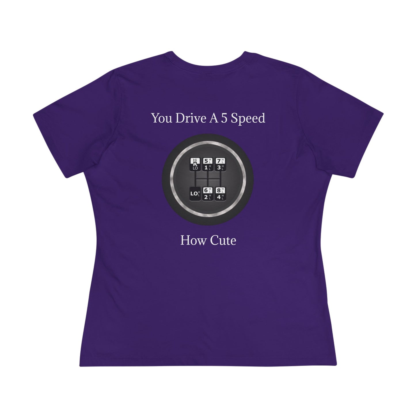 5 Speed How Cute Women's Short Sleeve Crewneck Tee
