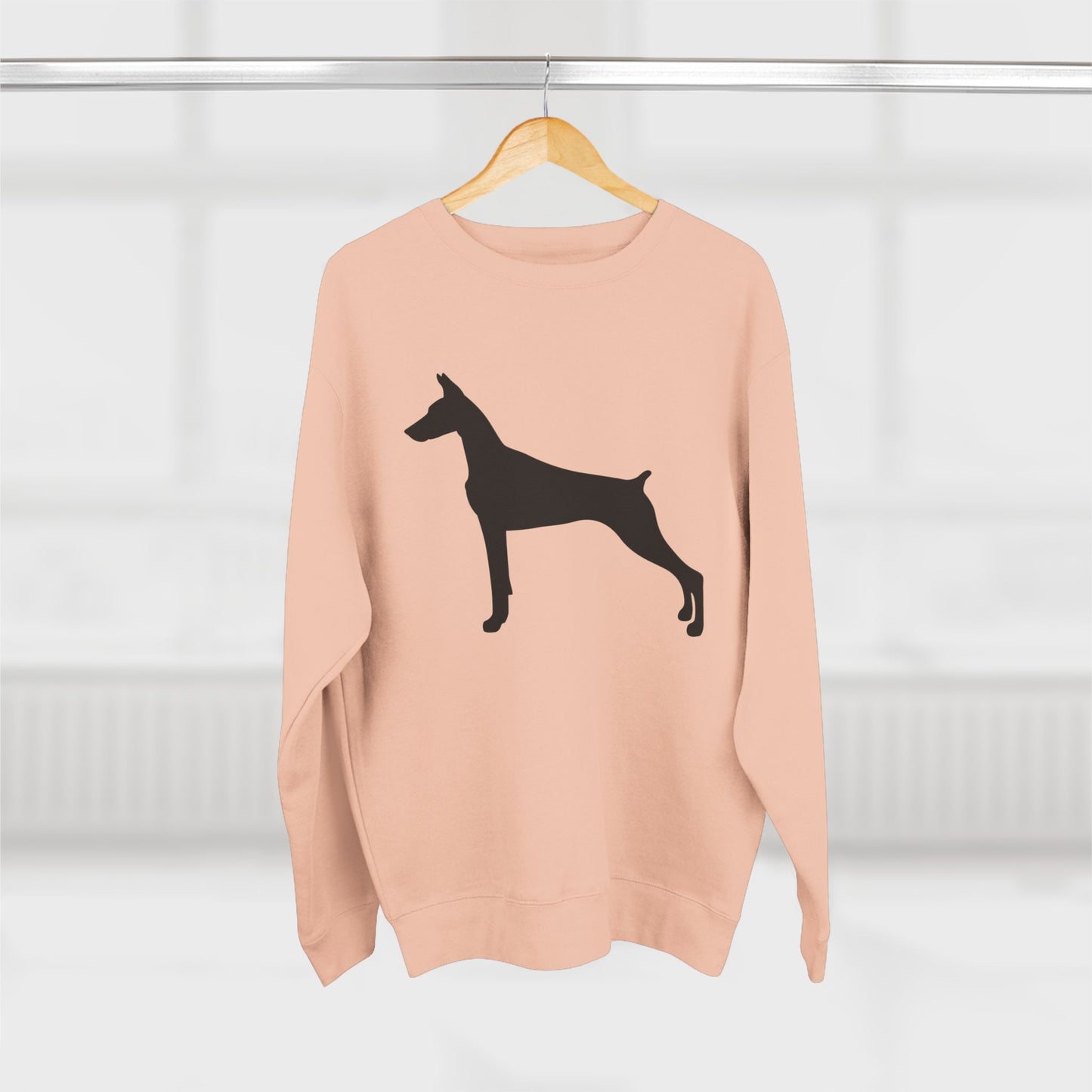 Doberman Silhouette Unisex Crewneck Sweatshirt