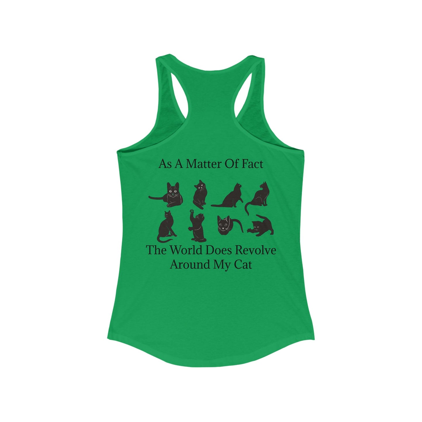 Matter Of Fact Cat Women's Racerback Tank