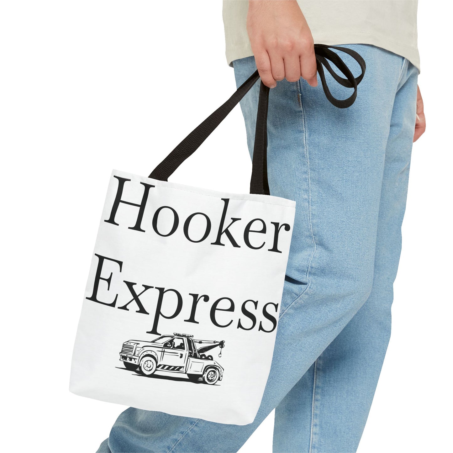 H**ker Express Wheel Lift Tow Truck Tote Bag