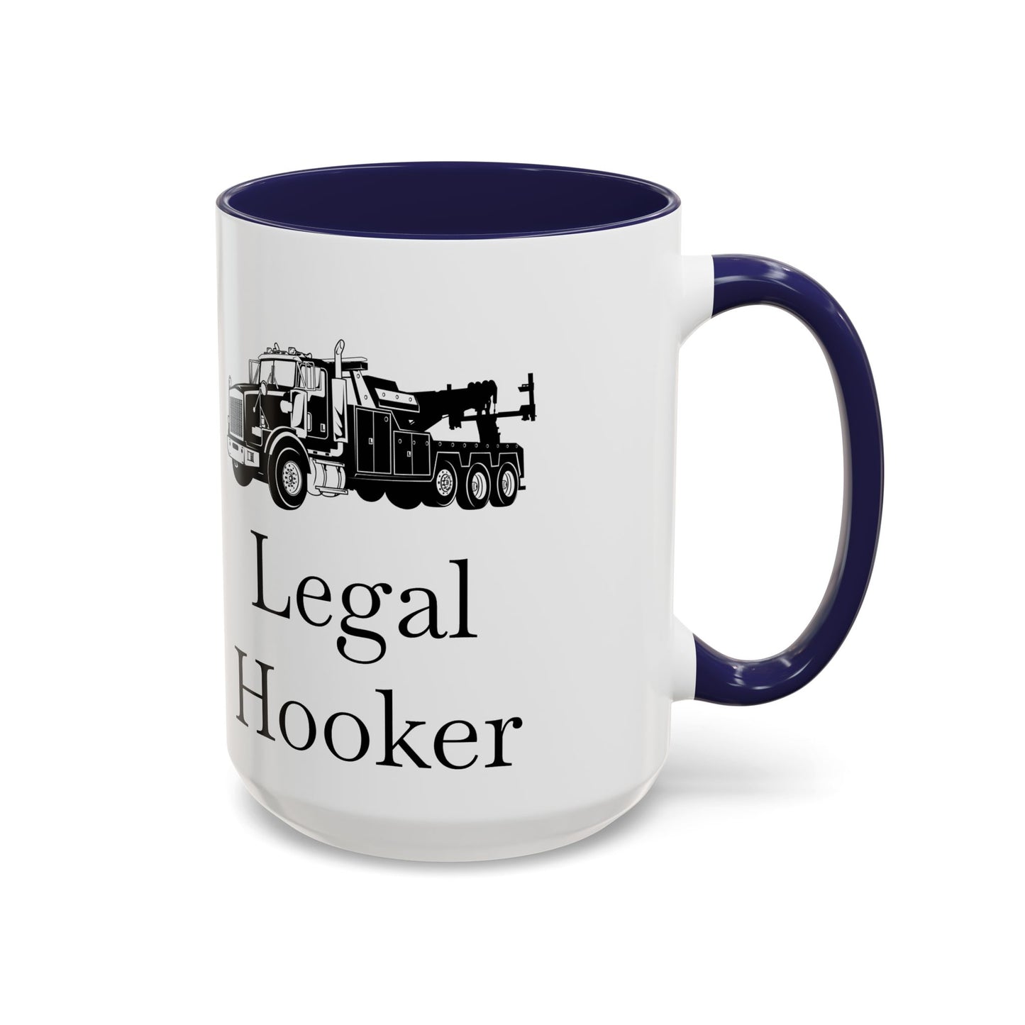 Legal H**ker Heavy Tow Truck 2-Tone Coffee Mug