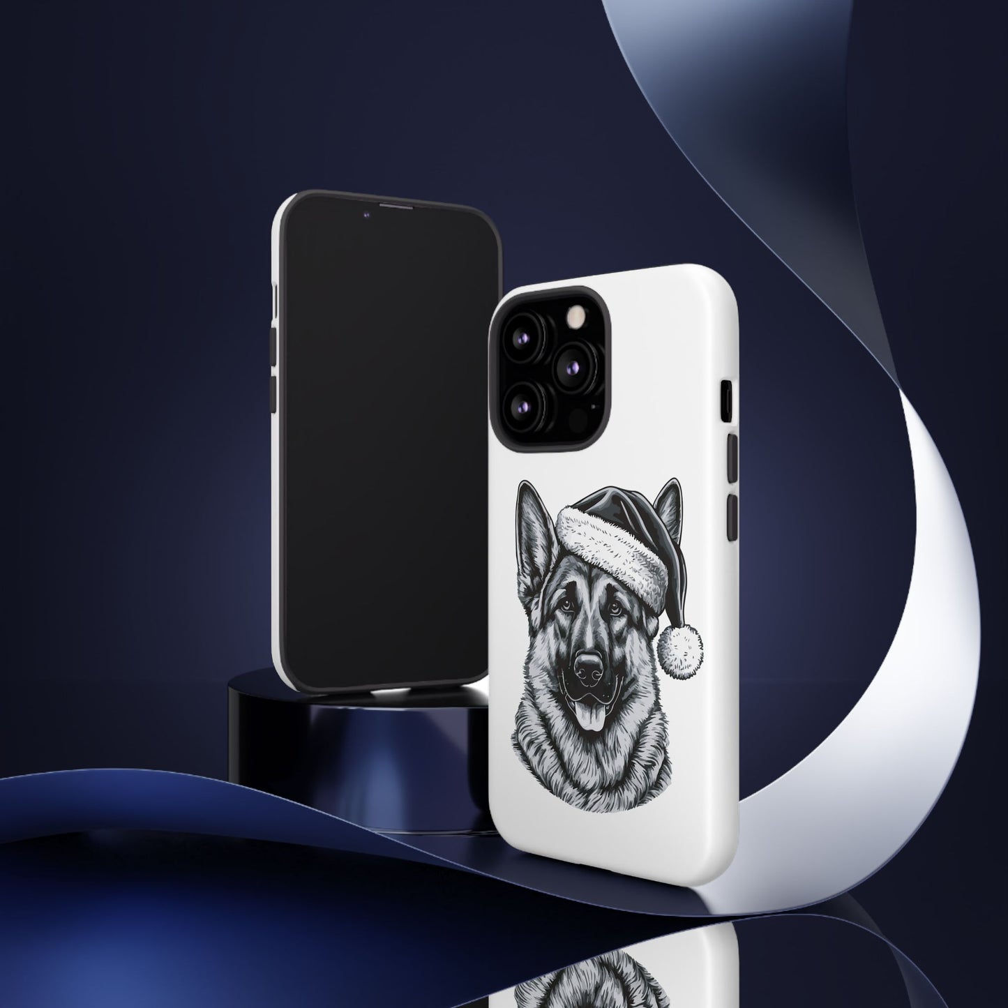Santa Paws German Shepherd iPhone Case
